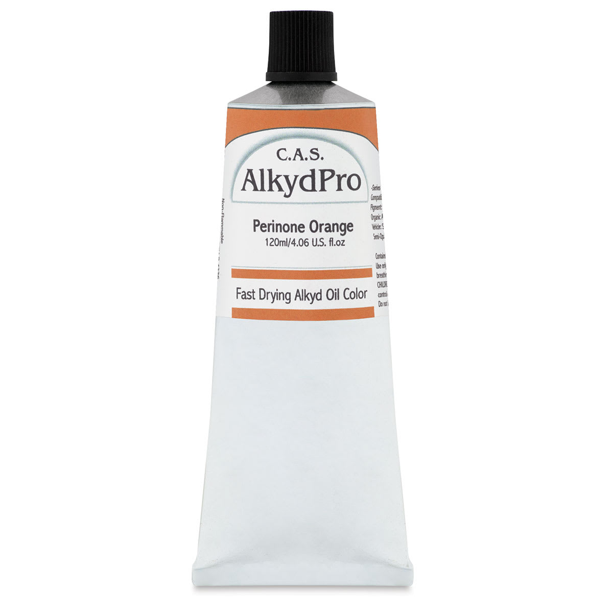 CAS AlkydPro Fast-Drying Alkyd Oil Color - Perinone Orange, 120 ml tube