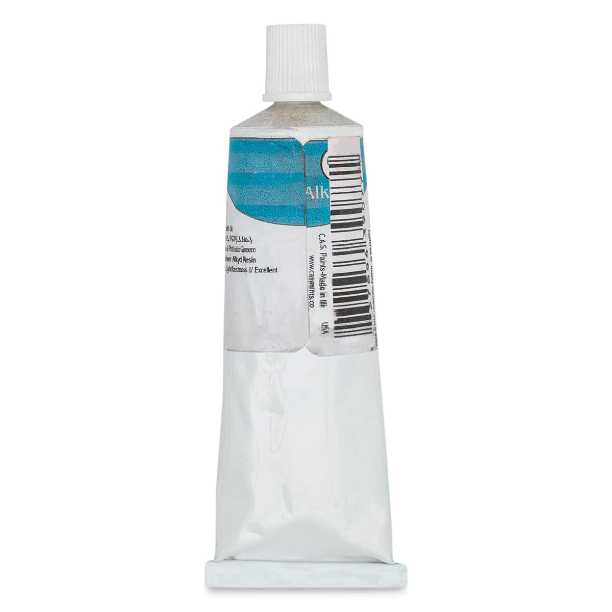 CAS AlkydPro Fast-Drying Alkyd Oil Color - Phthalo Turquoise, 70 ml tube back