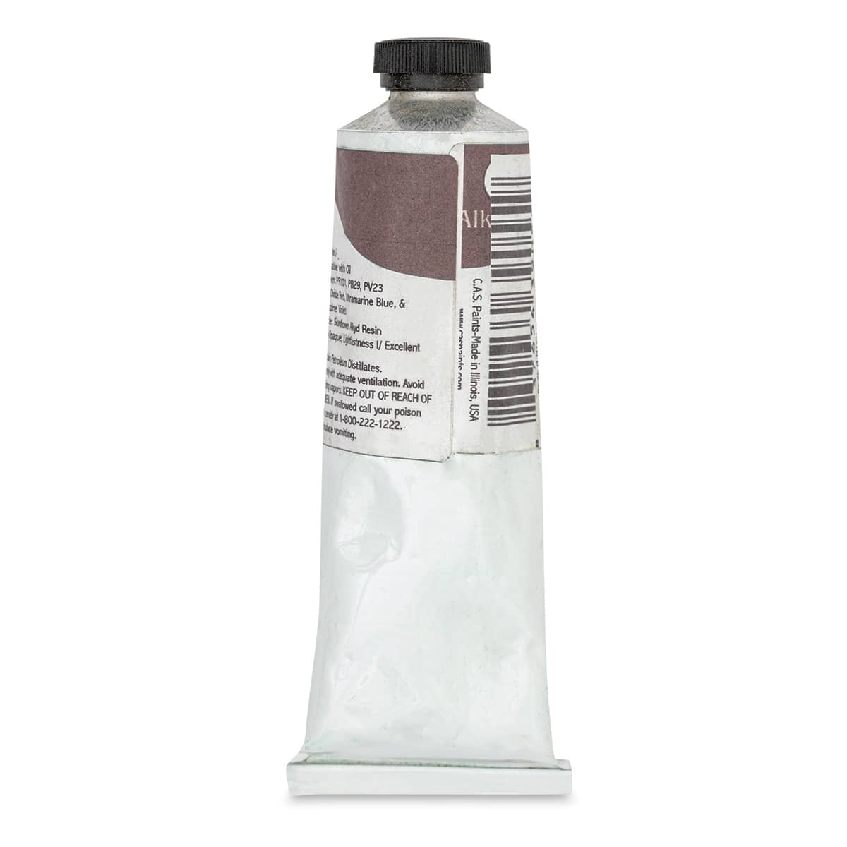 CAS AlkydPro Fast-Drying Alkyd Oil Color - Caput Mortum, 70 ml tube back