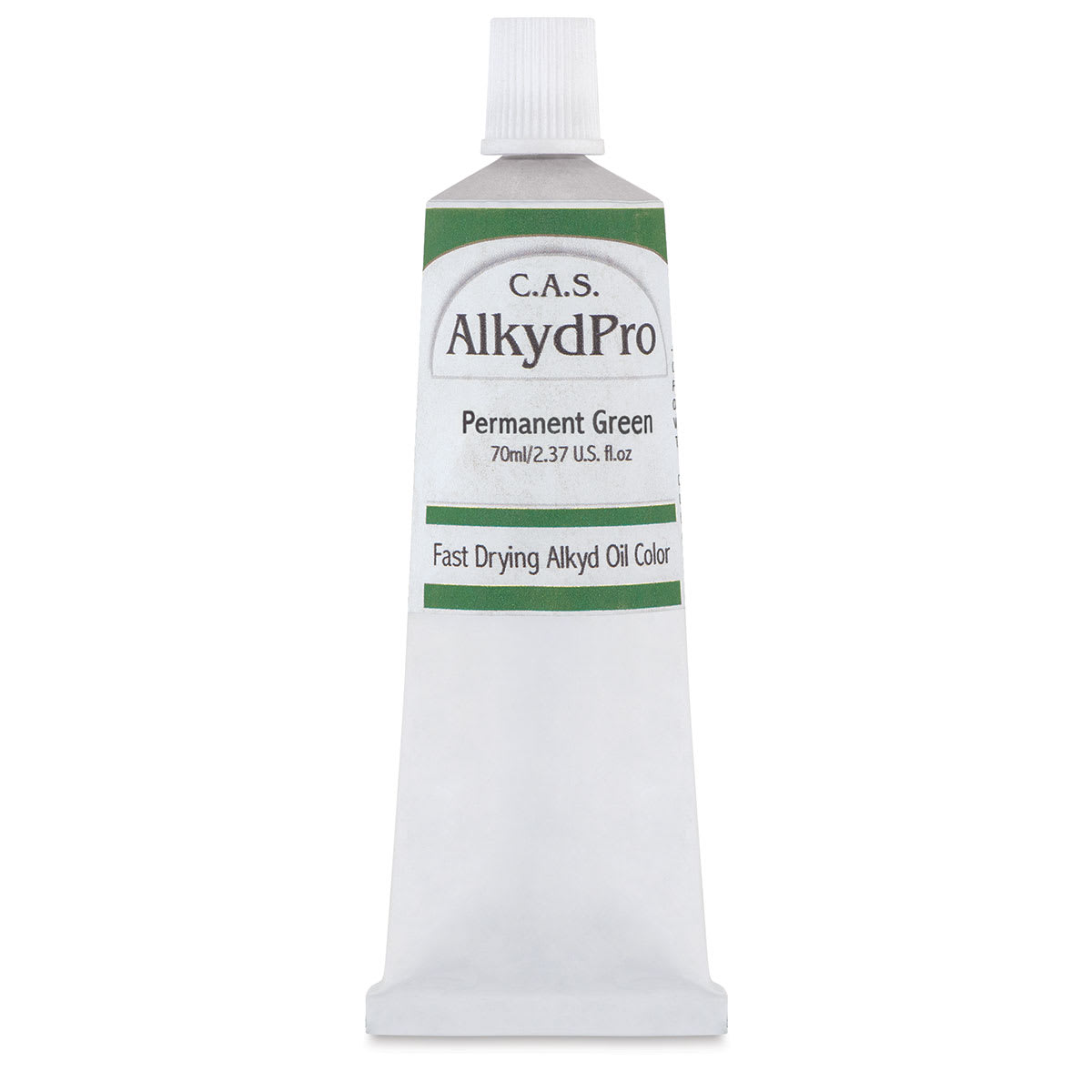 CAS AlkydPro Fast-Drying Alkyd Oil Color - Permanent Green, 70 ml tube