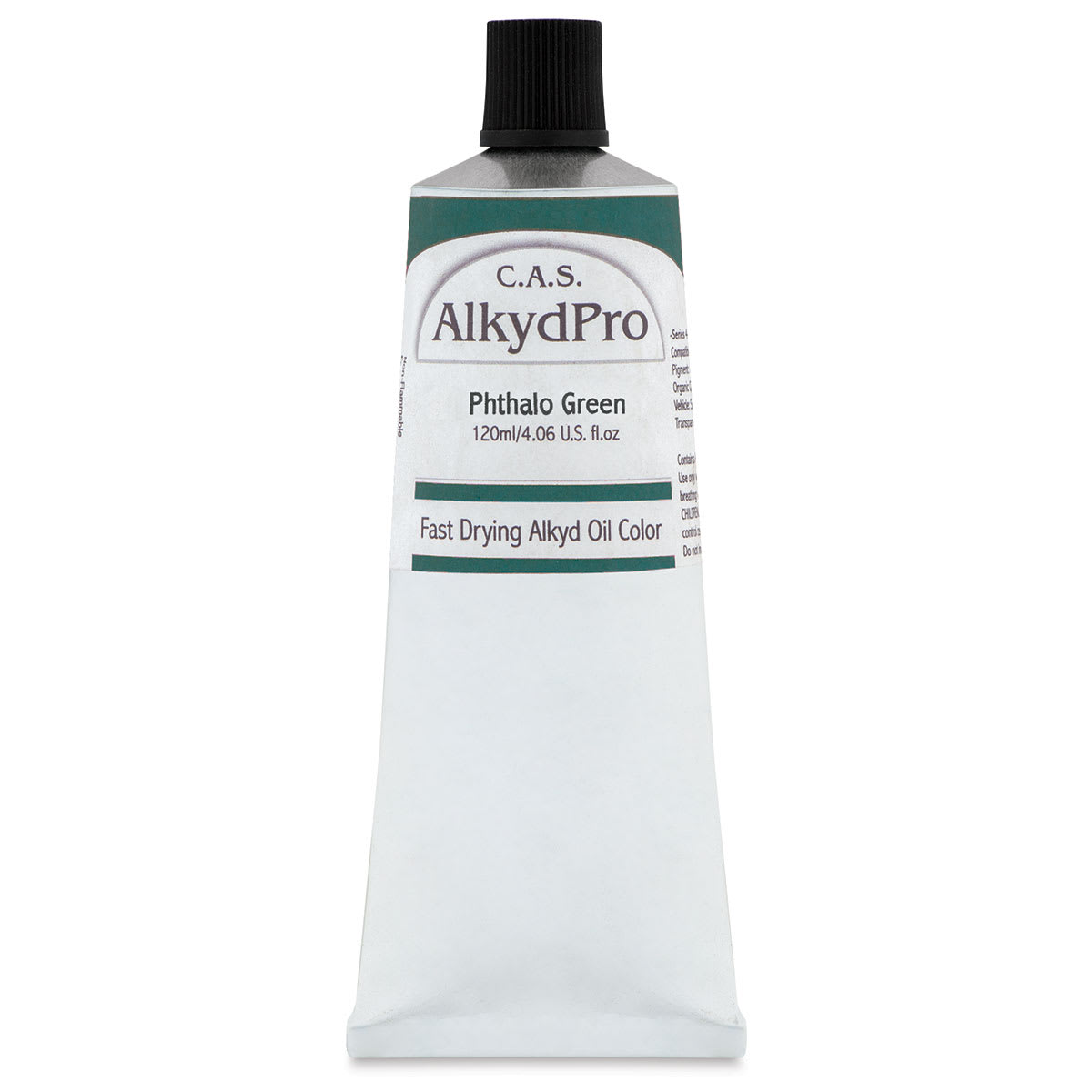 CAS AlkydPro Fast-Drying Alkyd Oil Color - Phthalo Green, 120 ml tube