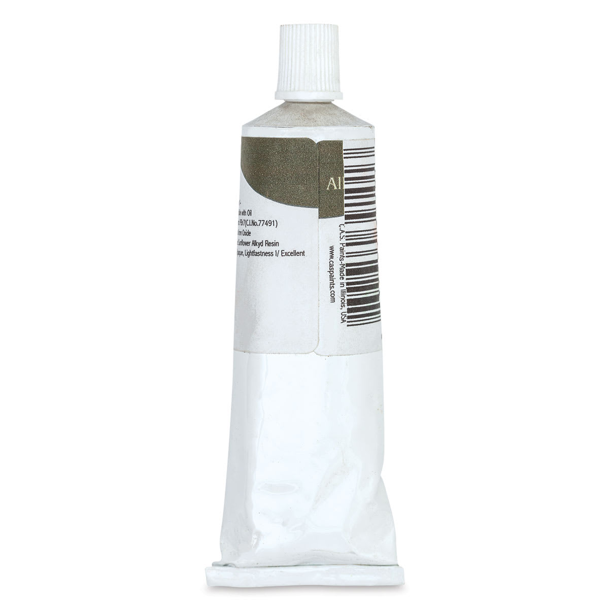 CAS AlkydPro Fast-Drying Alkyd Oil Color - Burnt Umber, 70 ml tube back