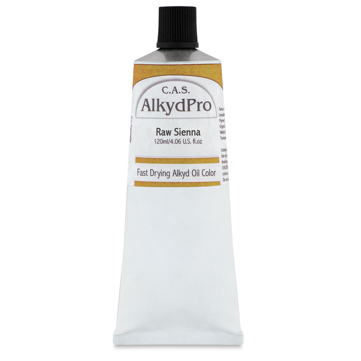 CAS AlkydPro Fast-Drying Alkyd Oil Color - Raw Sienna, 120 ml tube