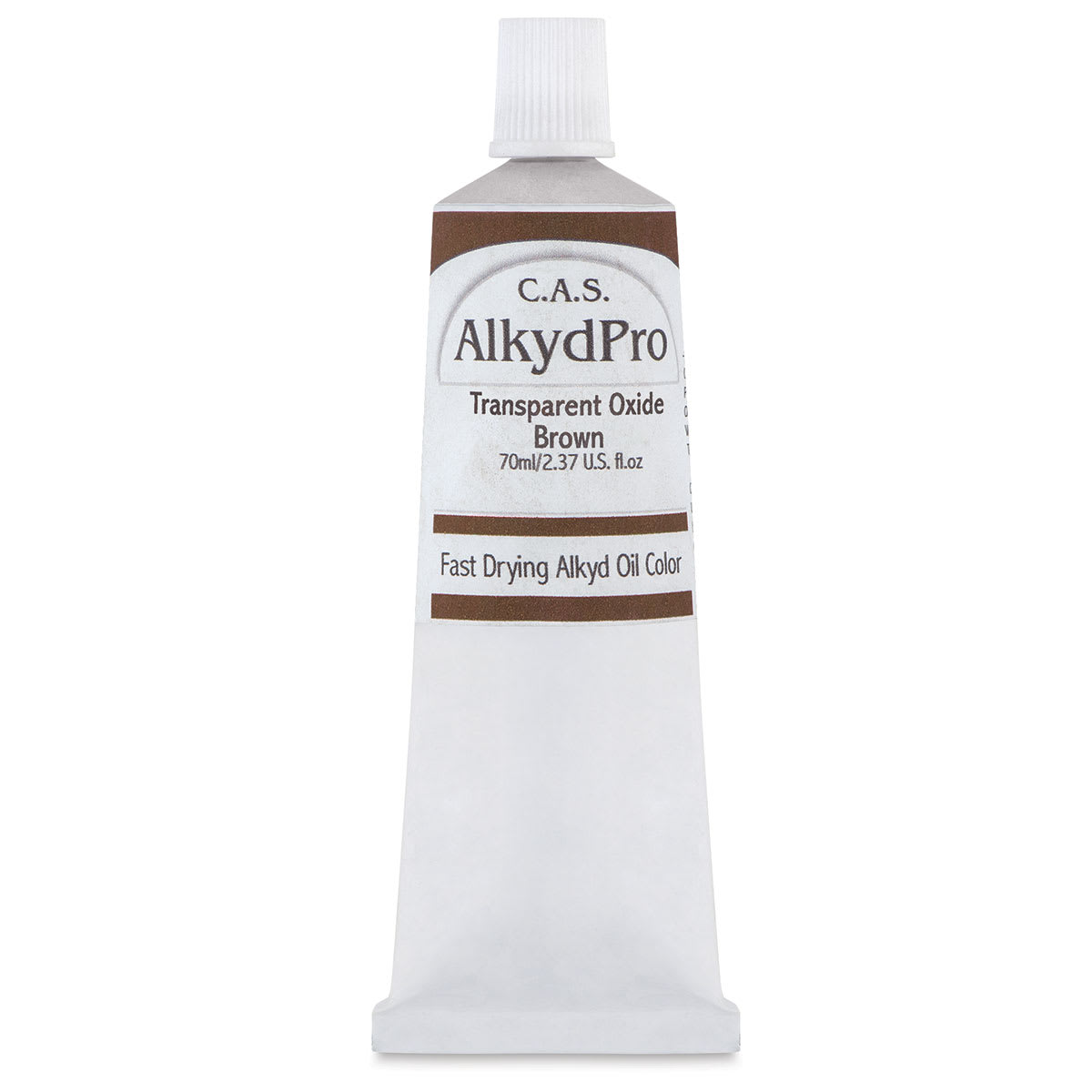 CAS AlkydPro Fast-Drying Alkyd Oil Color - Transparent Oxide Brown, 70 ml tube
