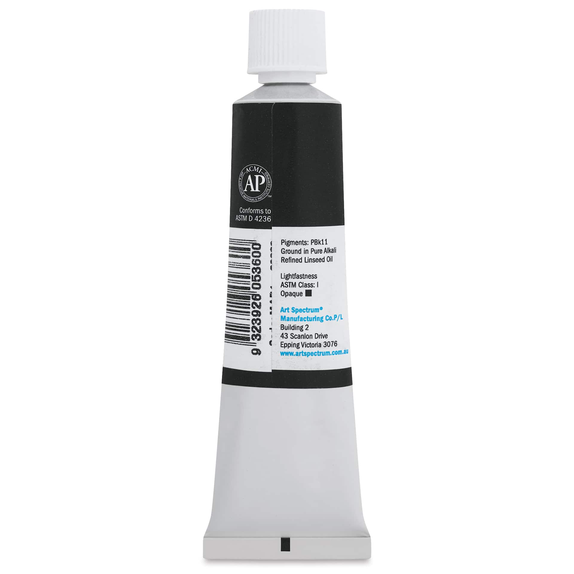 Art Spectrum Artists' Oil Paint - Mars Black, 40 ml back