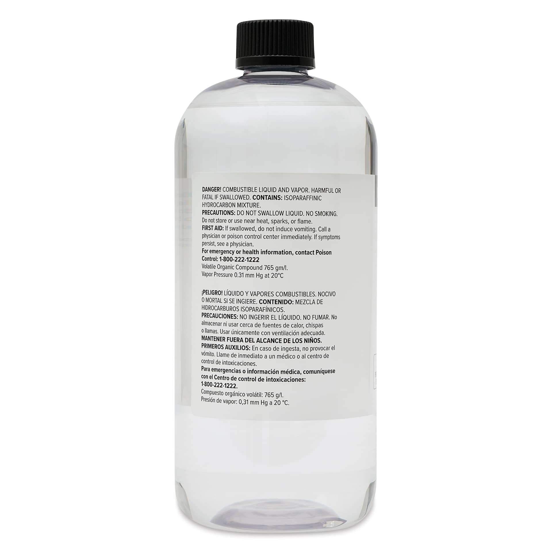 Utrecht NOOD 2 Odorless Thinner - side of 1 L bottle Utrecht NOOD 2 Odorless Thinner - side of 1 L bottle