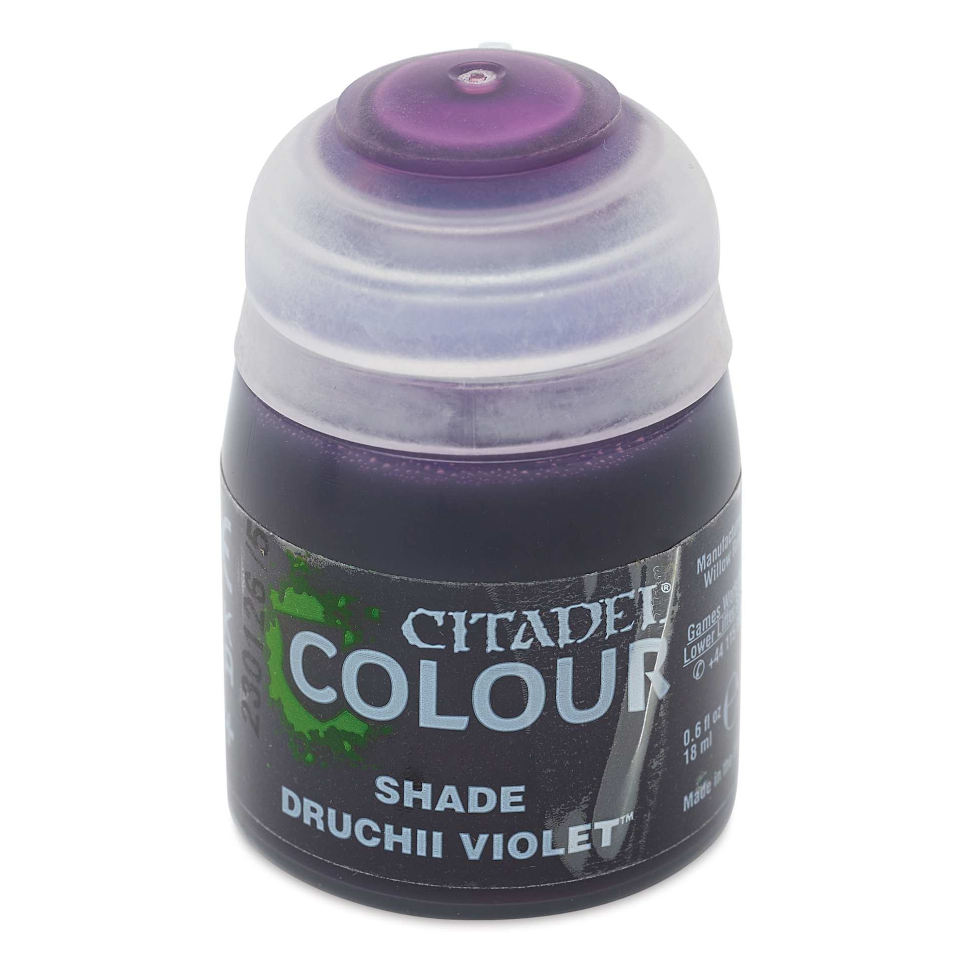 Citadel Shade Acrylic Paint - Druchii Violet, 18 ml, bottle, front