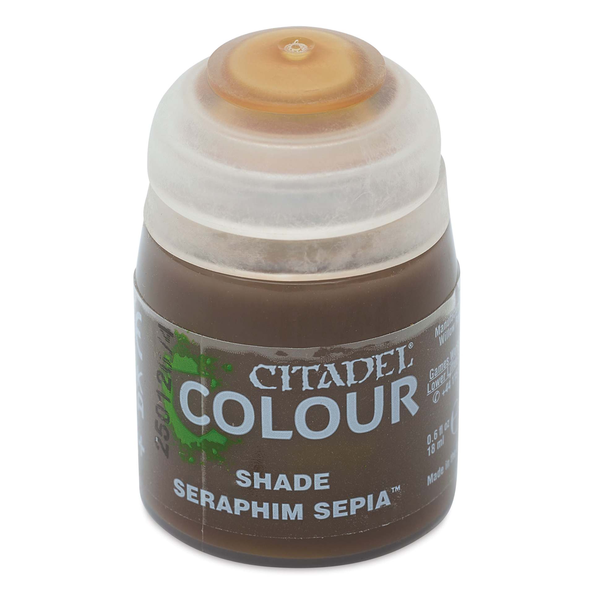 Citadel Shade Acrylic Paint - Seraphim Sepia, 18 ml, bottle, front