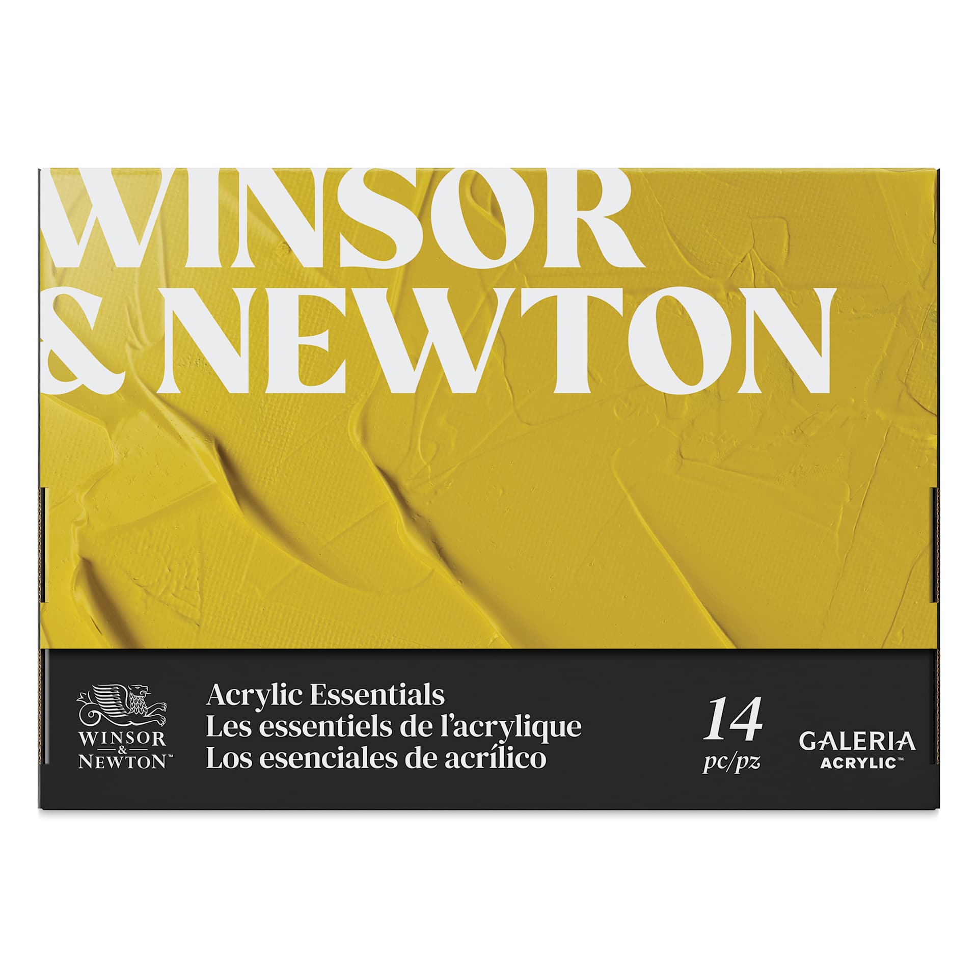 Winsor & Newton Galeria Acrylic Paint - Set of 14, Essential Colors front of package