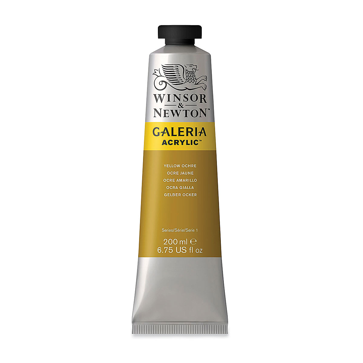 Winsor & Newton Galeria Flow Acrylics - Yellow Ochre, 200 ml tube