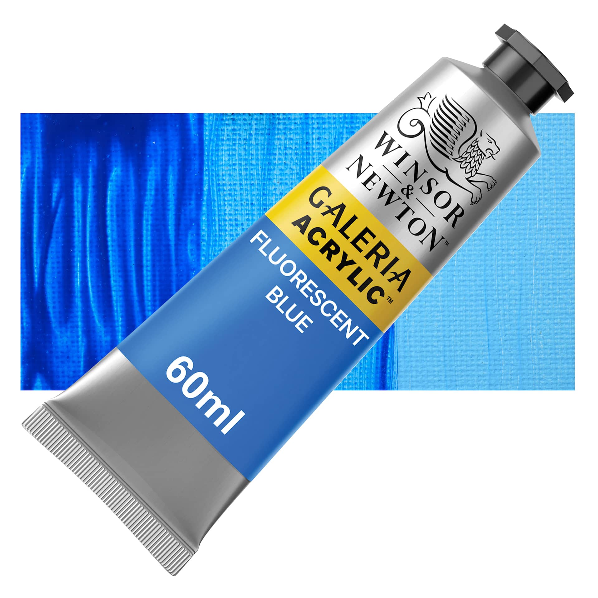 Winsor & Newton Galeria Flow Acrylics - Fluorescent Blue, 60 ml Tube
