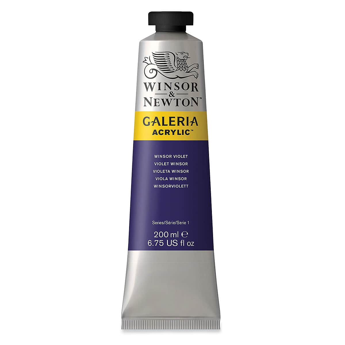 Winsor & Newton Galeria Flow Acrylics - Winsor Violet, 200 ml tube