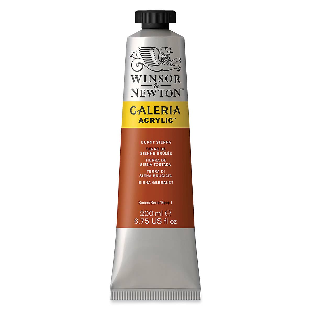 Winsor & Newton Galeria Flow Acrylics - Burnt Sienna, 200 ml tube