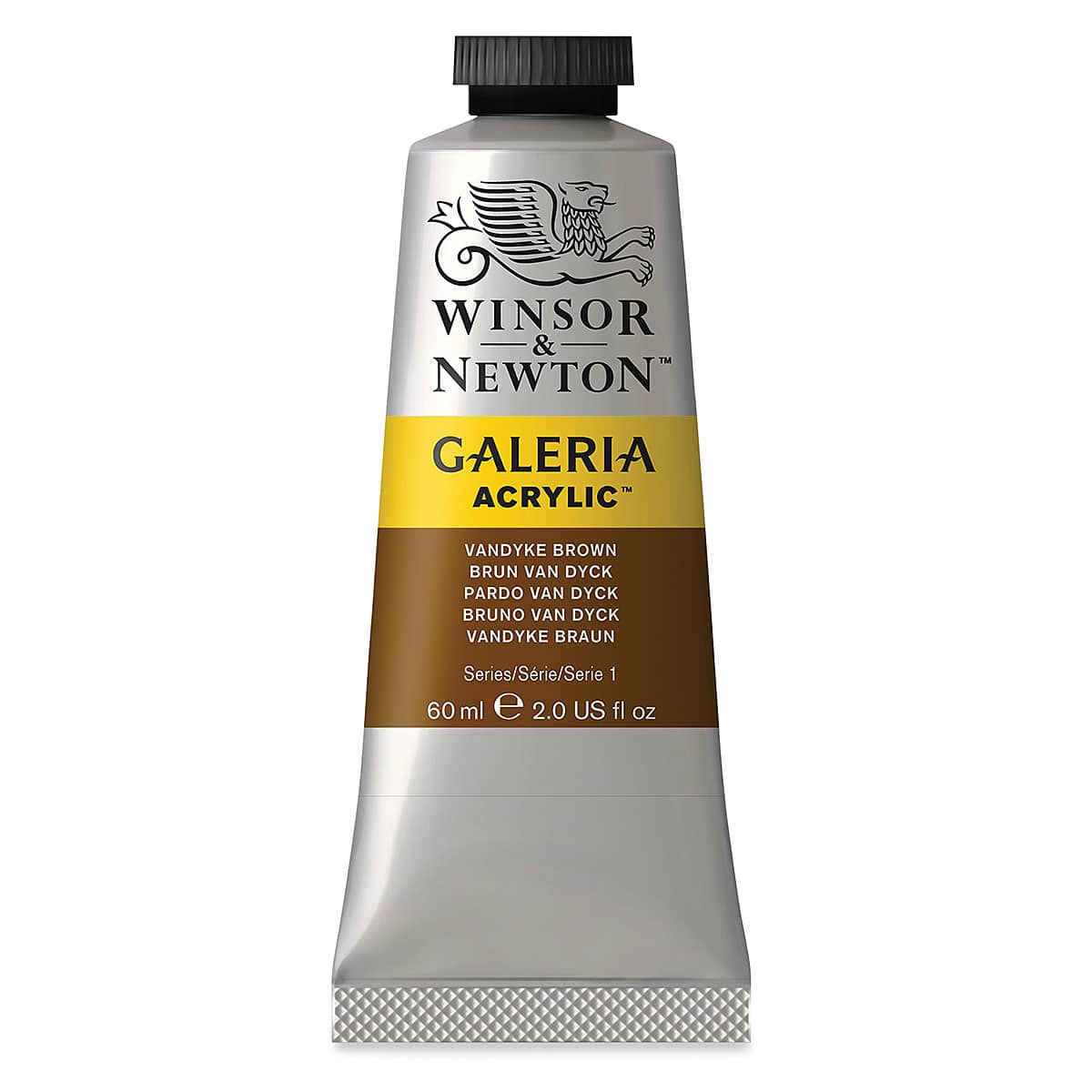 Winsor & Newton Galeria Flow Acrylics - Vandyke Brown, 60 ml tube