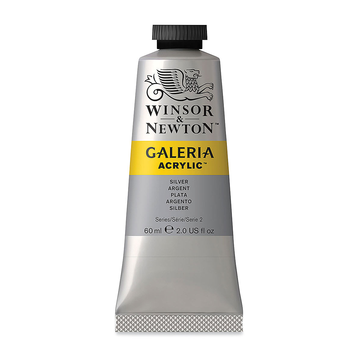Winsor & Newton Galeria Flow Acrylics - Silver, 60 ml tube