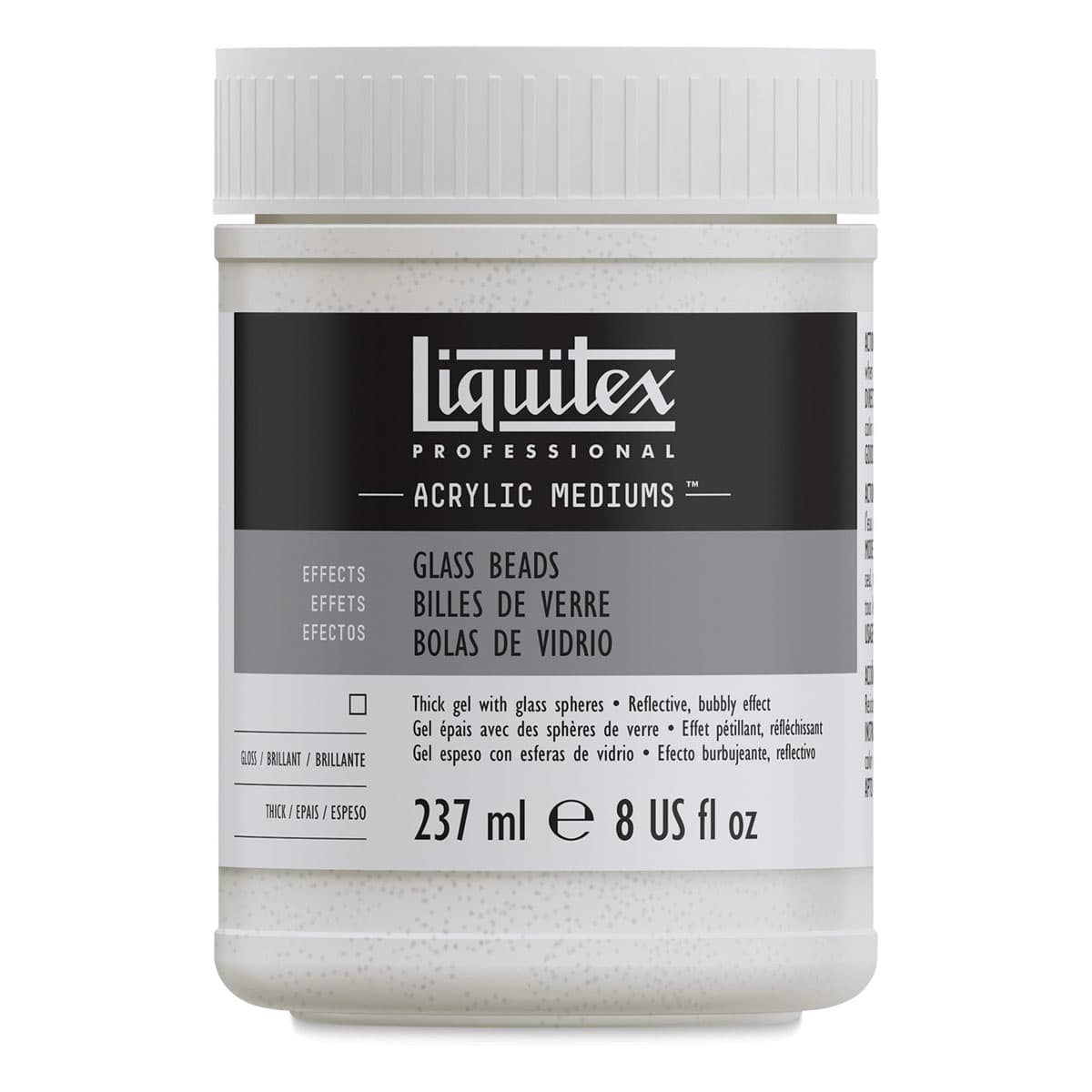 Liquitex Effects Glass Beads Medium, 8 oz jar Liquitex Effects Glass Beads Medium, 8 oz jar
