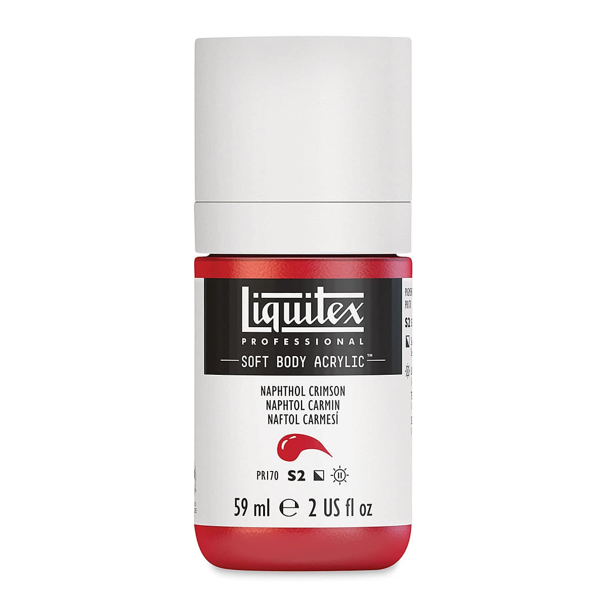Liquitex Soft Body Artist Acrylics - Naphthol Crimson, 59 ml bottle
