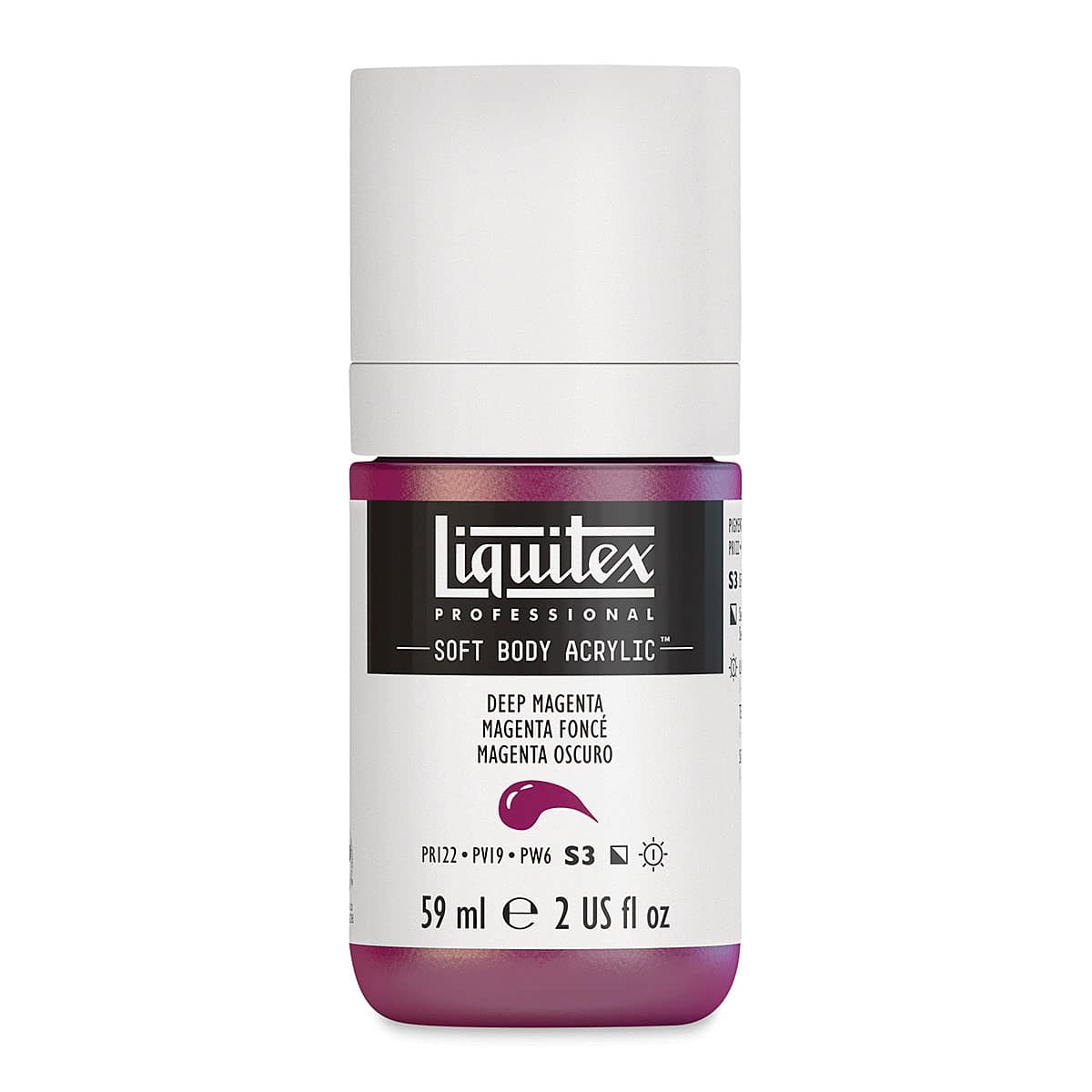Liquitex Soft Body Artist Acrylics - Deep Magenta, 59 ml bottle