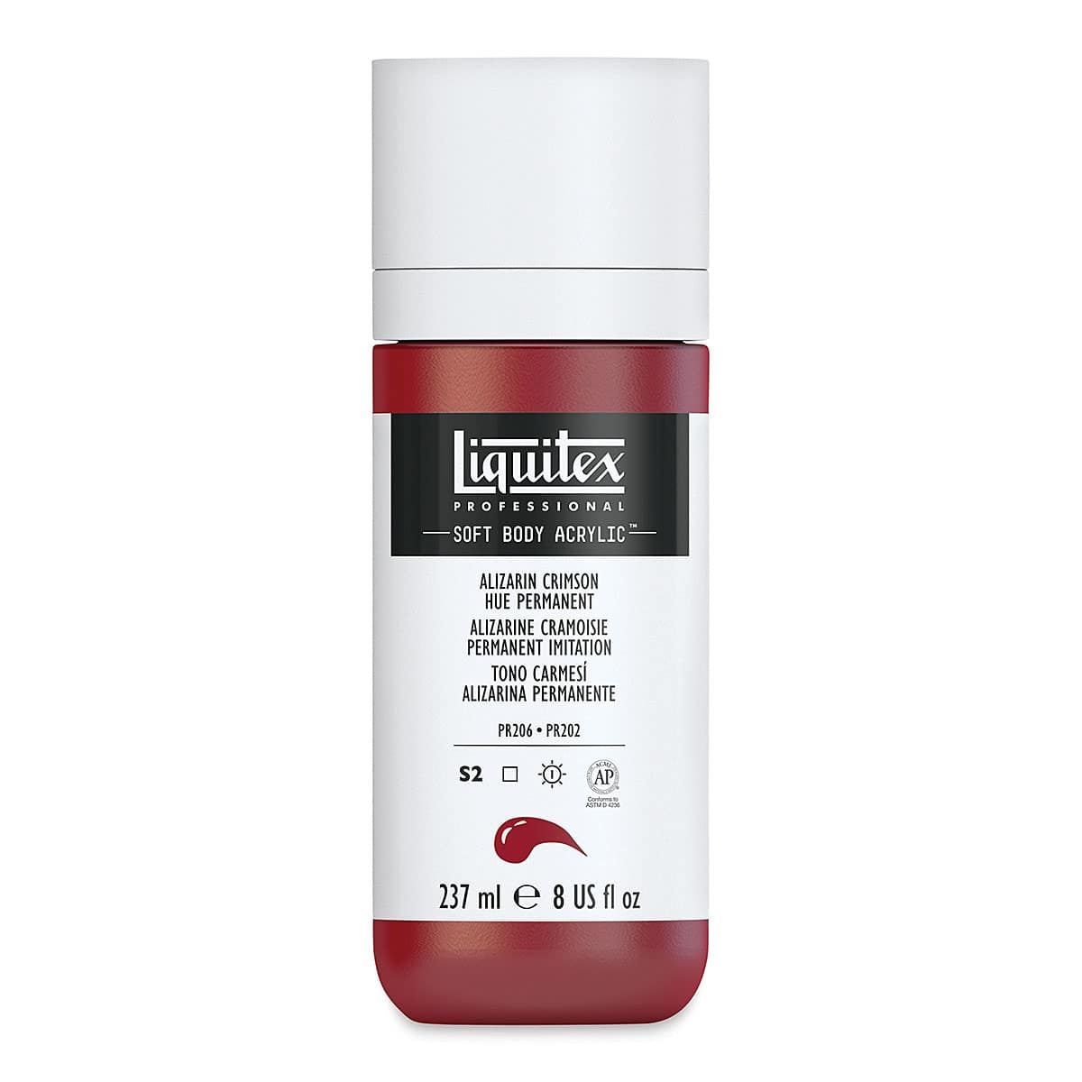 Liquitex Soft Body Artist Acrylics - Alizarin Crimson Hue Permanent, 237 ml