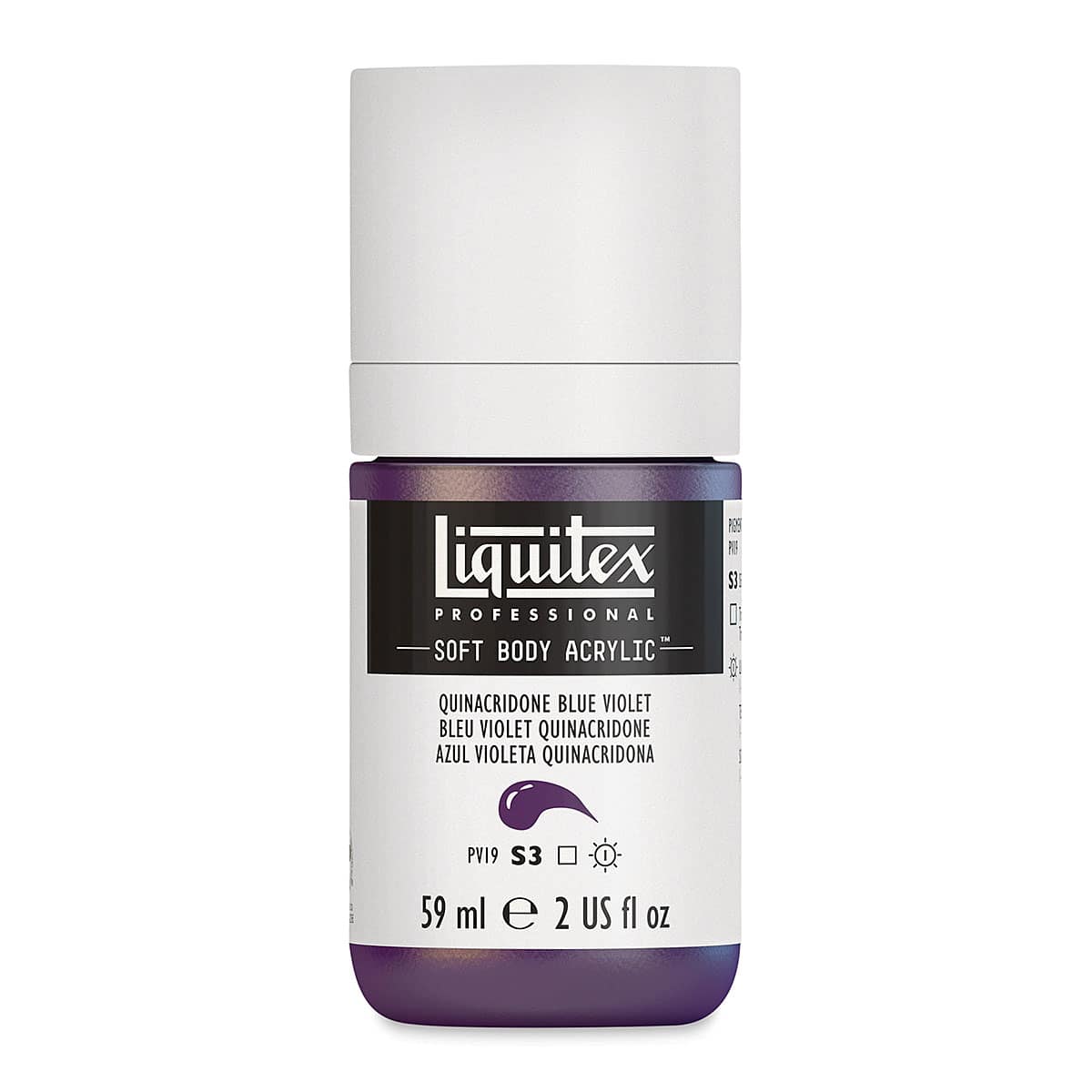 Liquitex Soft Body Artist Acrylics - Quinacridone Blue Violet, 59 ml bottle Liquitex Soft Body Artist Acrylics - Quinacridone Blue Violet, 59 ml bottle