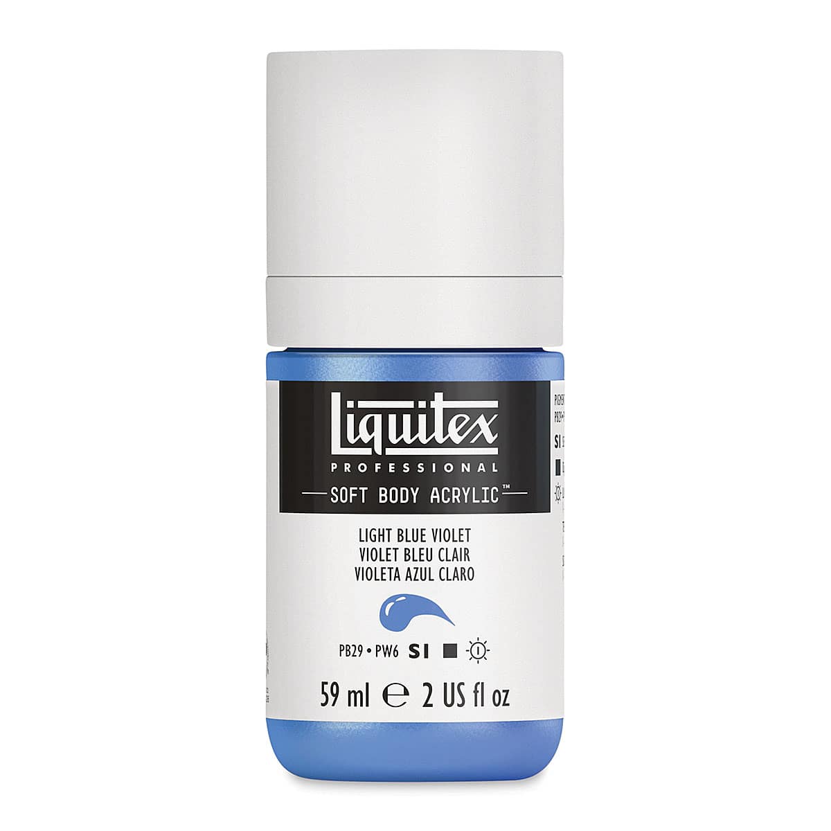 Liquitex Soft Body Artist Acrylics - Light Blue Violet, 59 ml bottle Liquitex Soft Body Artist Acrylics - Light Blue Violet, 59 ml bottle