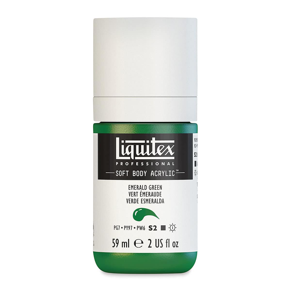 Liquitex Soft Body Artist Acrylics - Emerald Green, 59 ml bottle