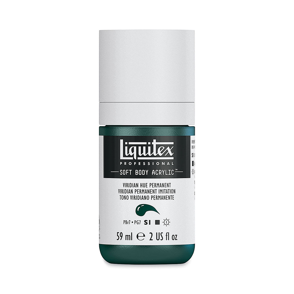 Liquitex Soft Body Artist Acrylics - Viridian Hue Permanent, 2 oz