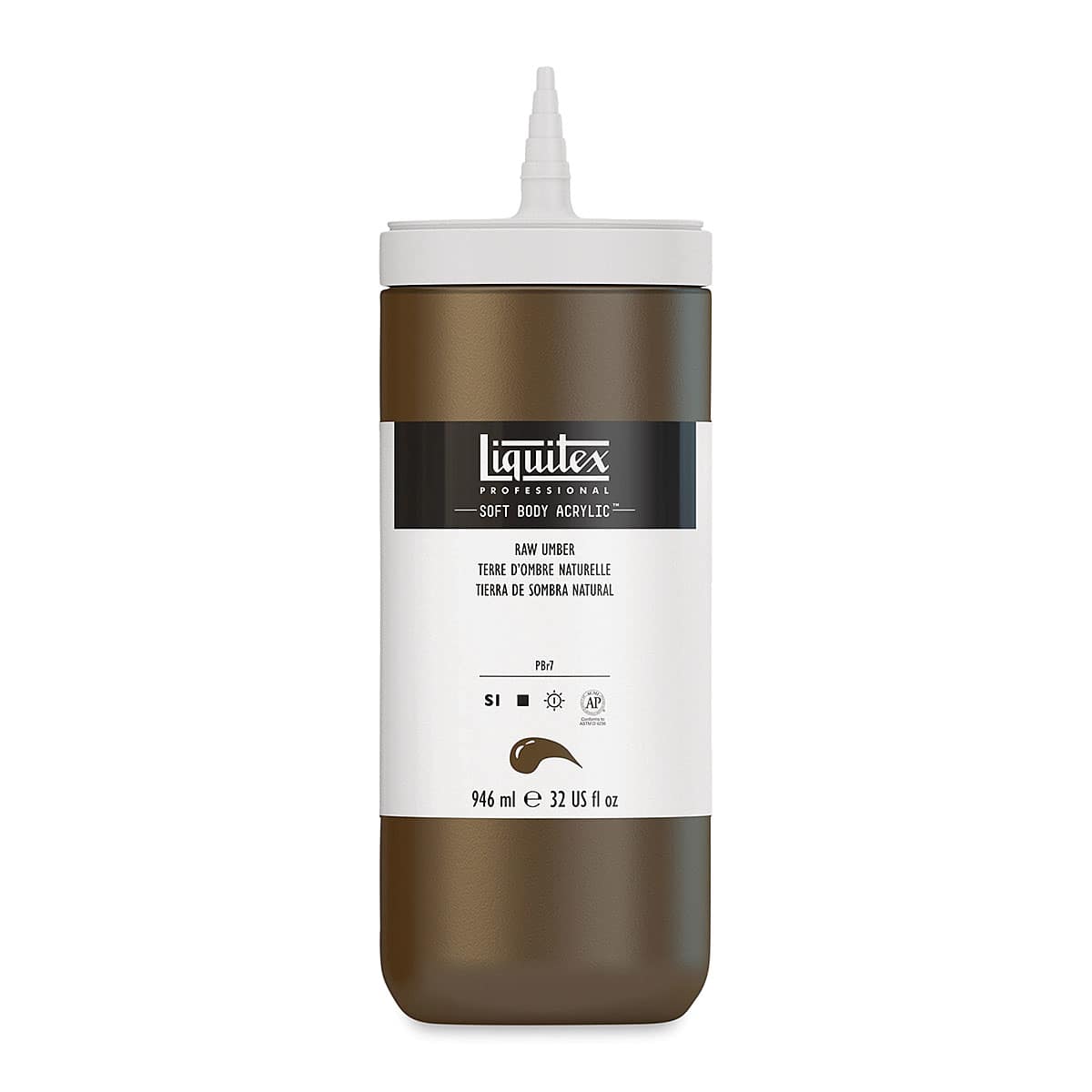 Liquitex Soft Body Artist Acrylics - Raw Umber, 946 ml Liquitex Soft Body Artist Acrylics - Raw Umber, 946 ml