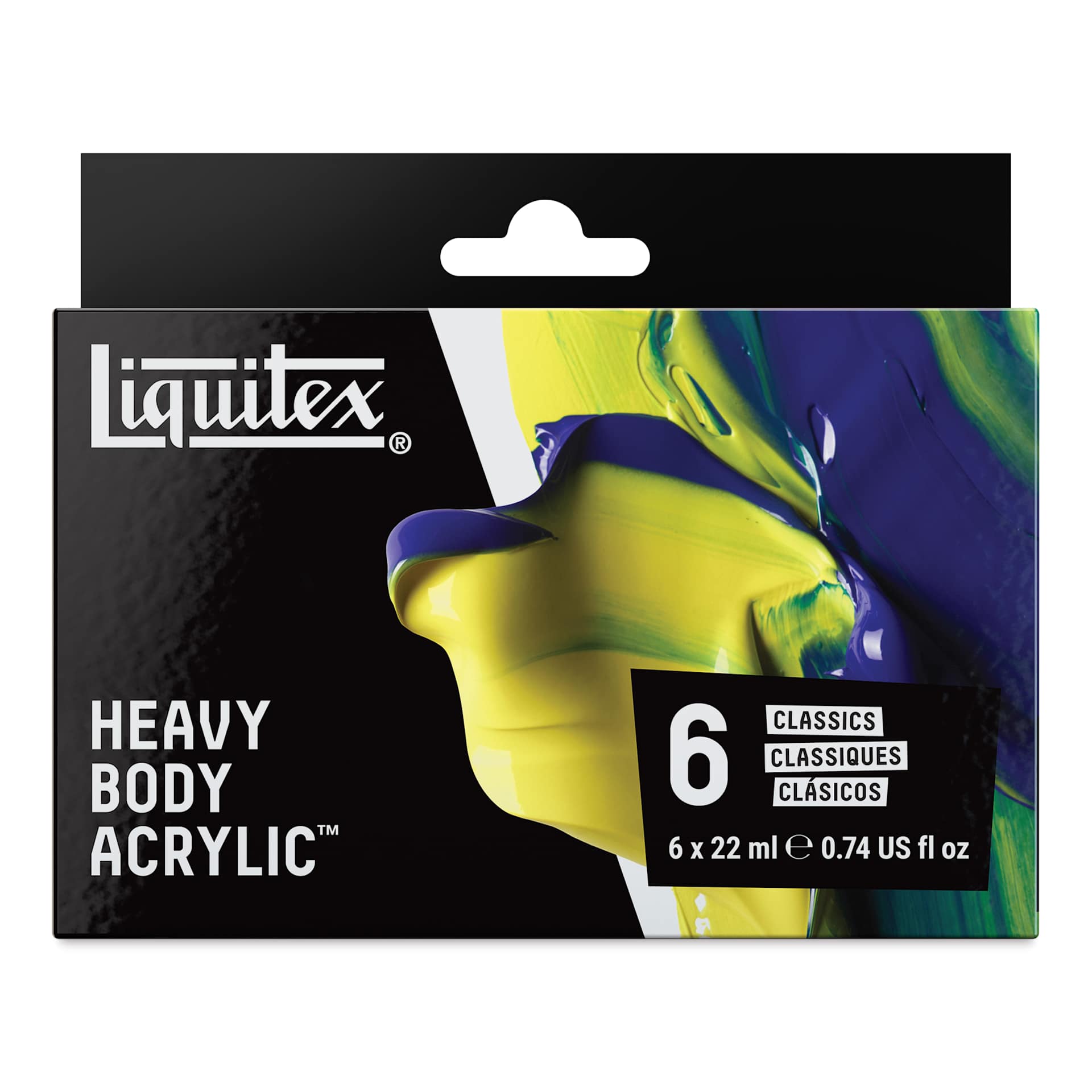 Liquitex Professional Heavy Body Acrylics - Set of 6, Classic Colors, 22 ml, front of packaging