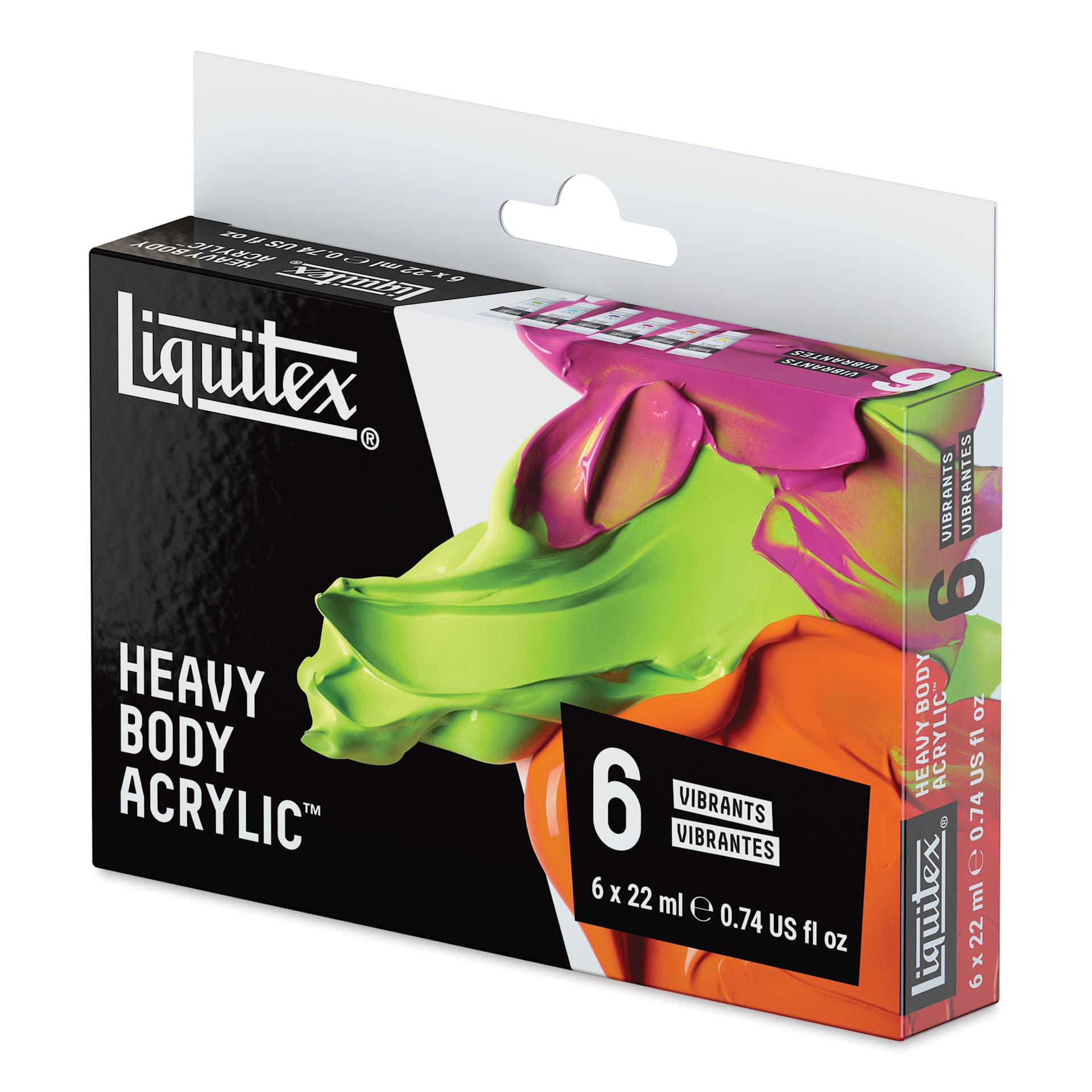 Liquitex Professional Heavy Body Acrylics - Set of 6, Vibrant Colors, 22 ml, packaging