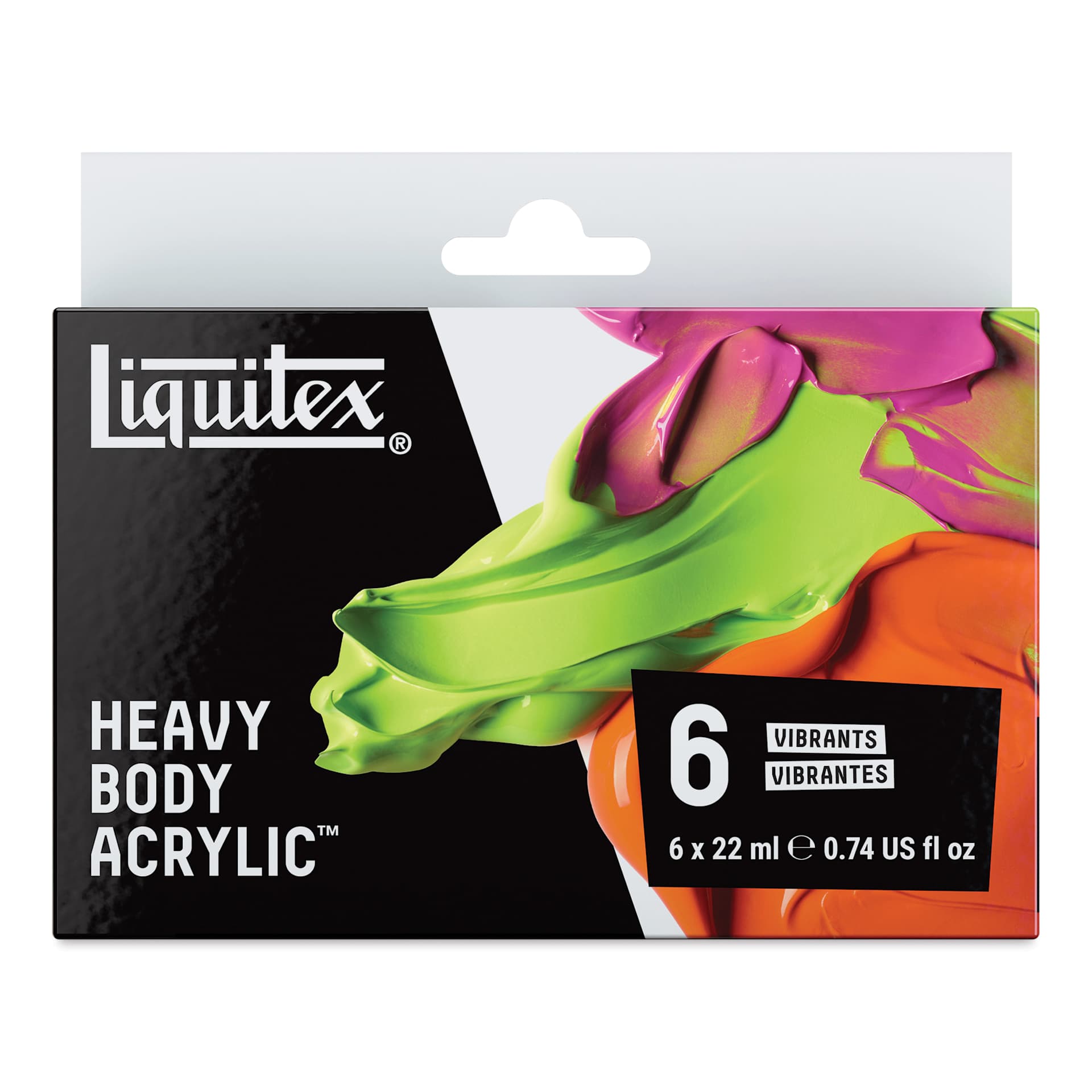 Liquitex Professional Heavy Body Acrylics - Set of 6, Vibrant Colors, 22 ml, front of packaging