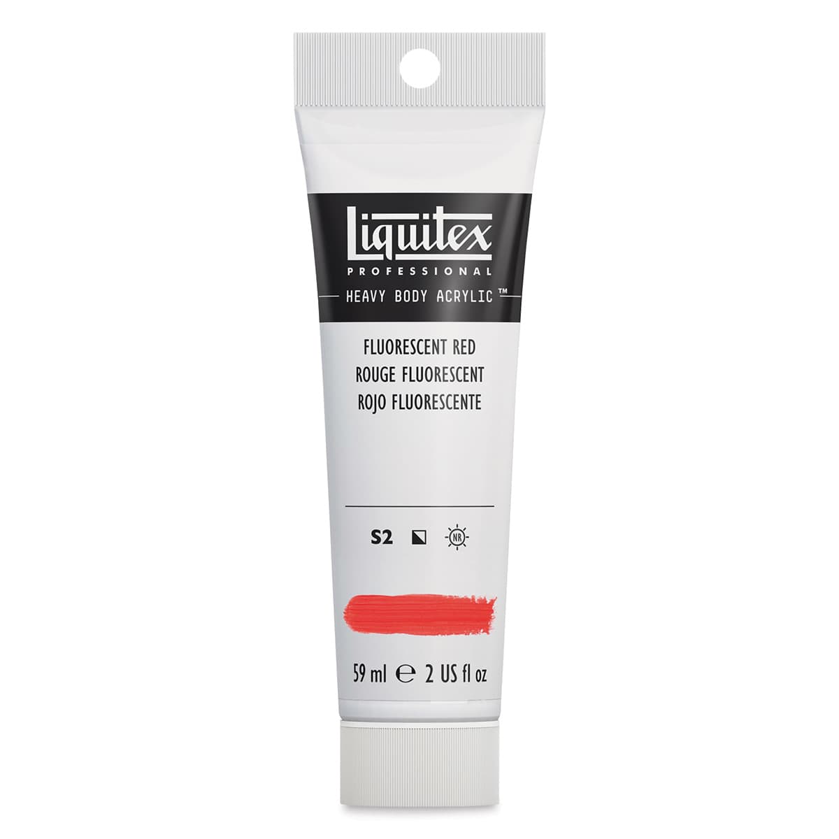 Liquitex Professional Heavy Body Acrylic Paint - Fluorescent Red, 59 ml, Tube Liquitex Professional Heavy Body Acrylic Paint - Fluorescent Red, 59 ml, Tube