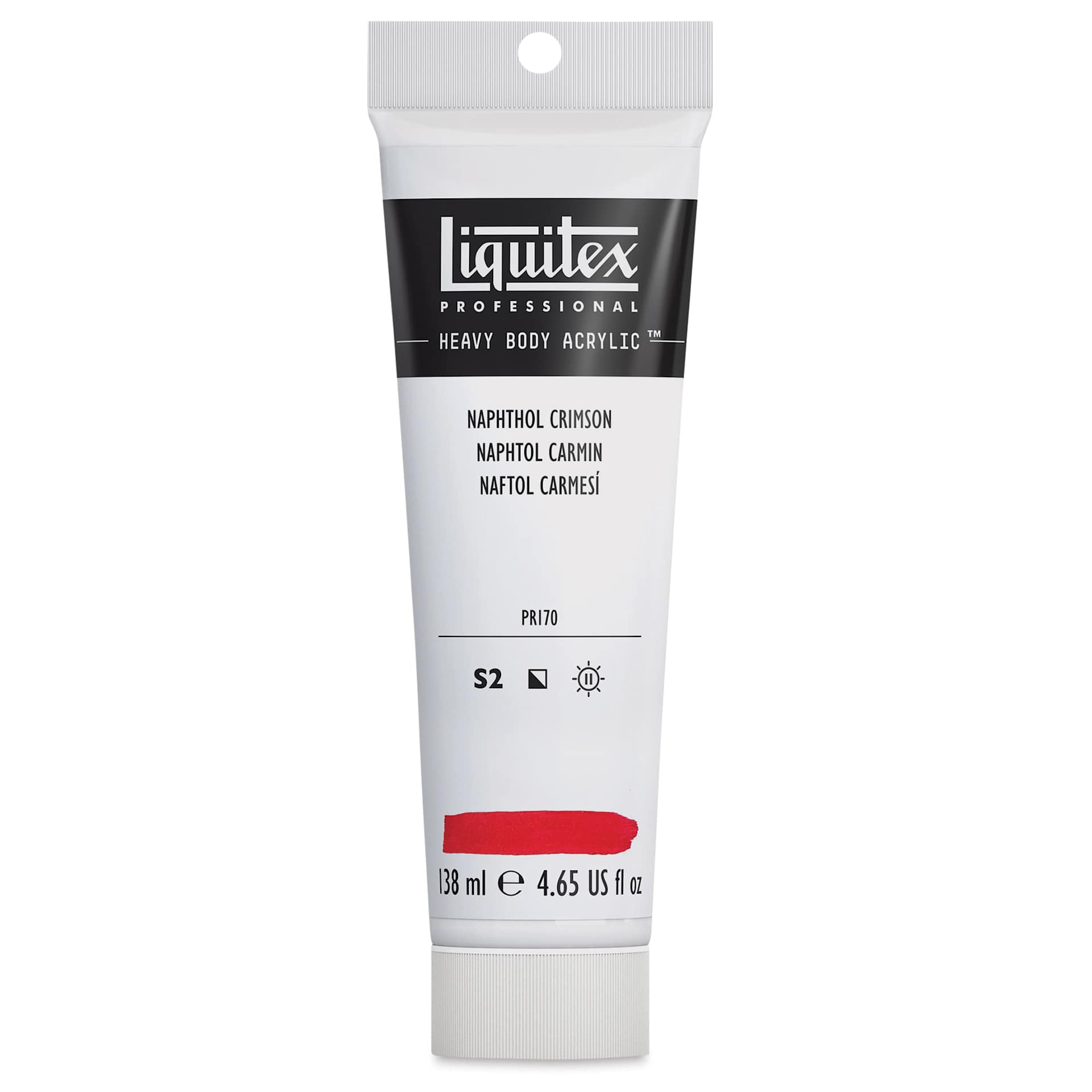 Liquitex Heavy Body Artist Acrylics - Naphthol Crimson, 4.65 oz Tube