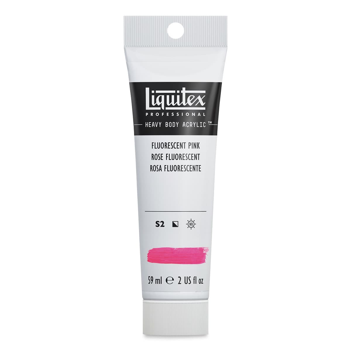 Liquitex Professional Heavy Body Acrylic Paint - Fluorescent Pink, 59 ml, Tube