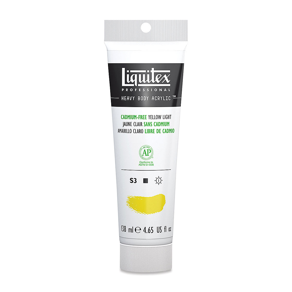 Liquitex Heavy Body Artist Acrylics - Cadmium-Free Yellow Light, 4.65 oz