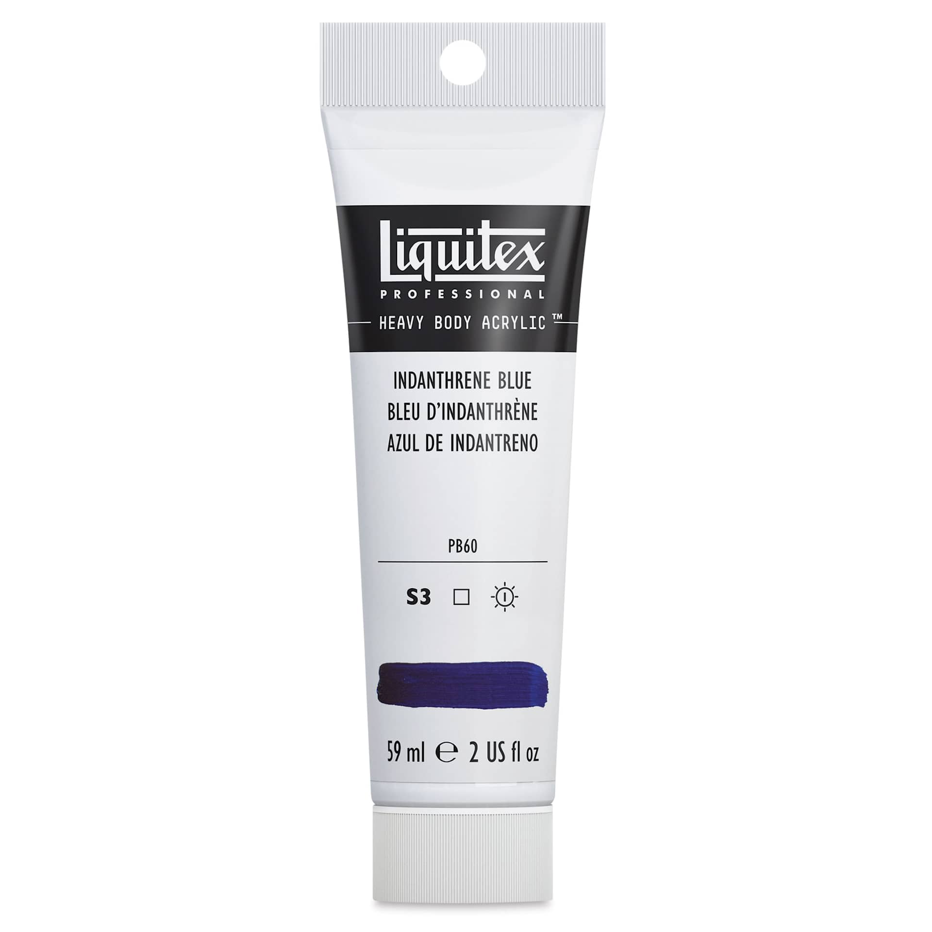 Liquitex Heavy Body Artist Acrylics - Indanthrene Blue, 2 oz Tube