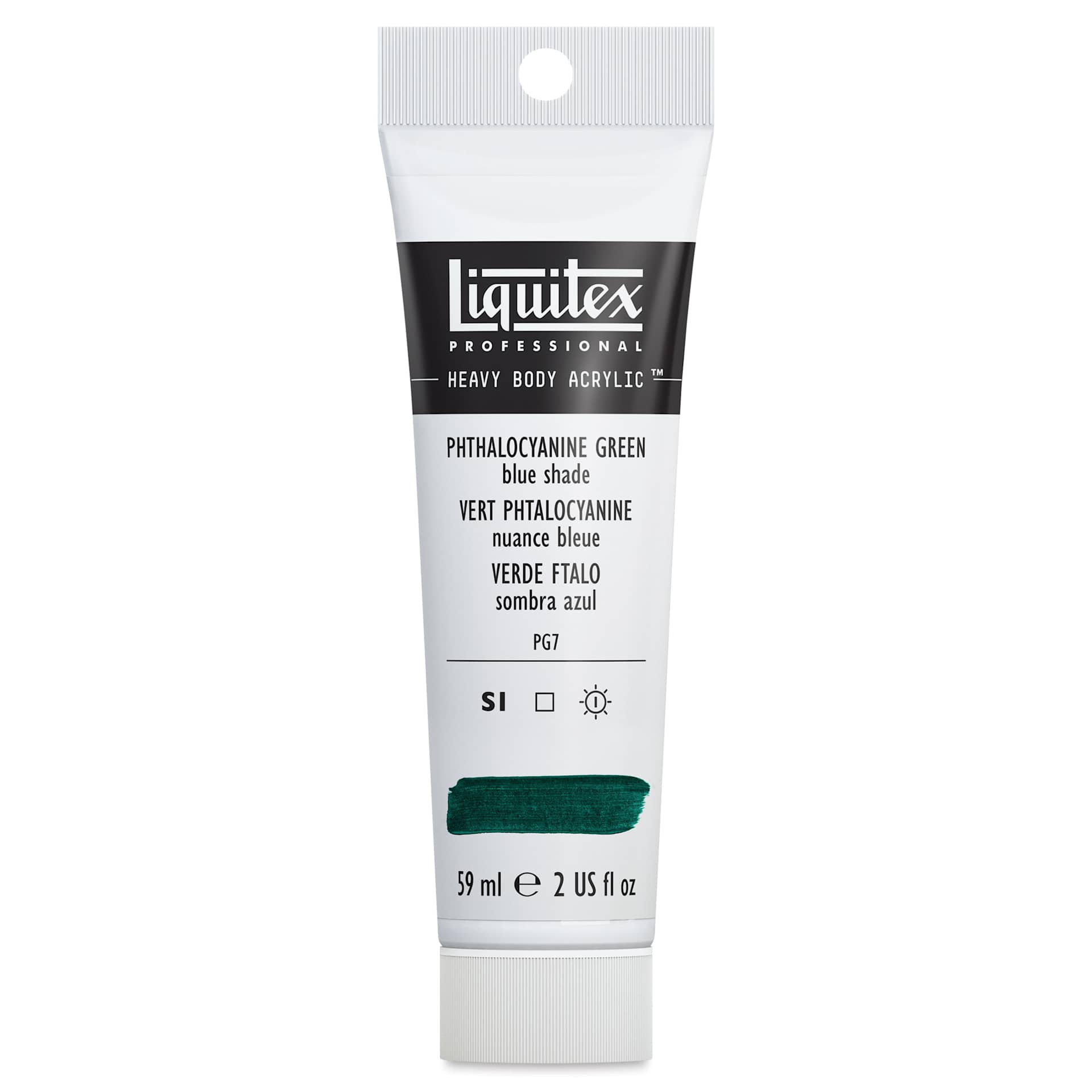 Liquitex Heavy Body Artist Acrylics - Phthalo Green (Blue Shade), 2 oz Tube