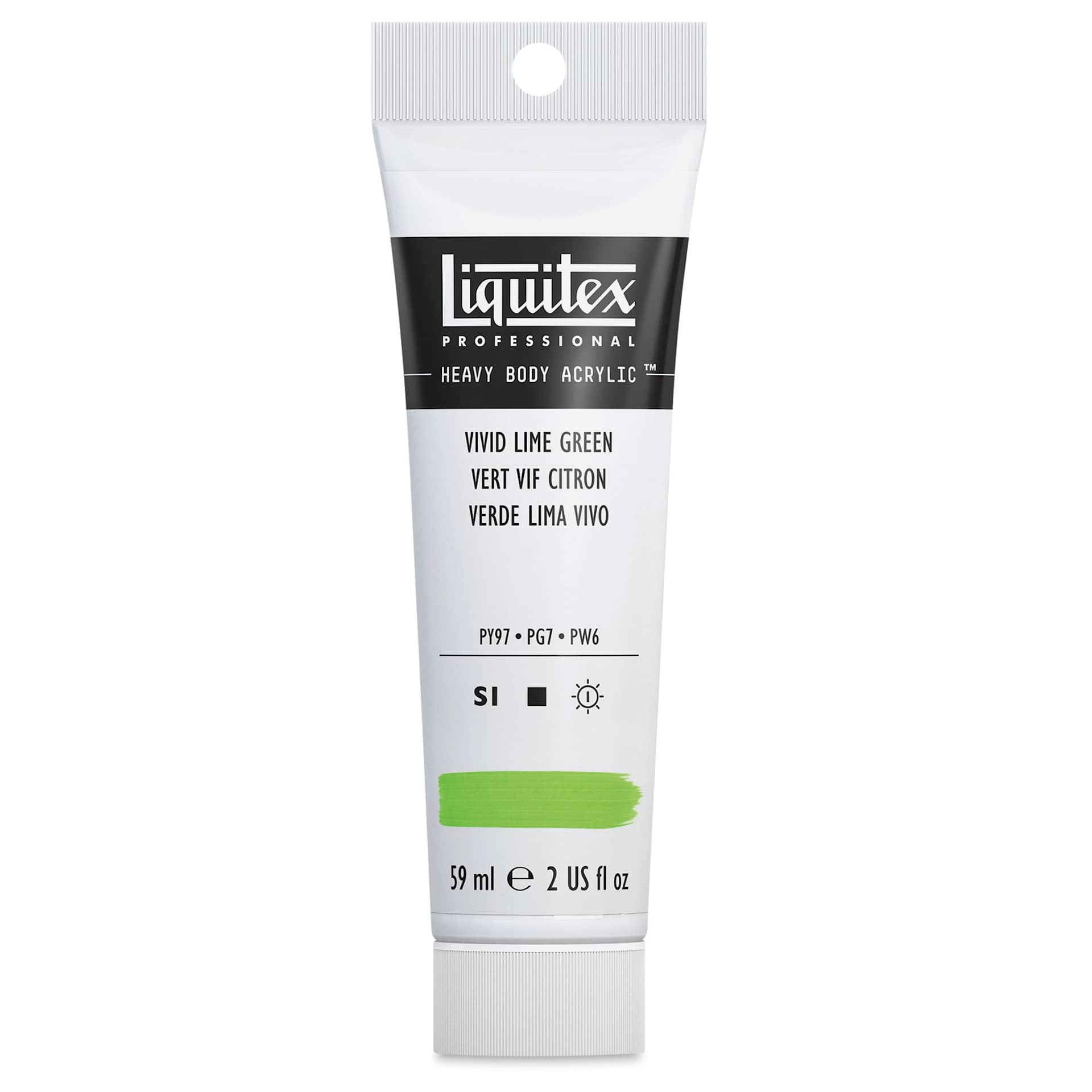 Liquitex Heavy Body Artist Acrylics - Vivid Lime Green, 2 oz Tube