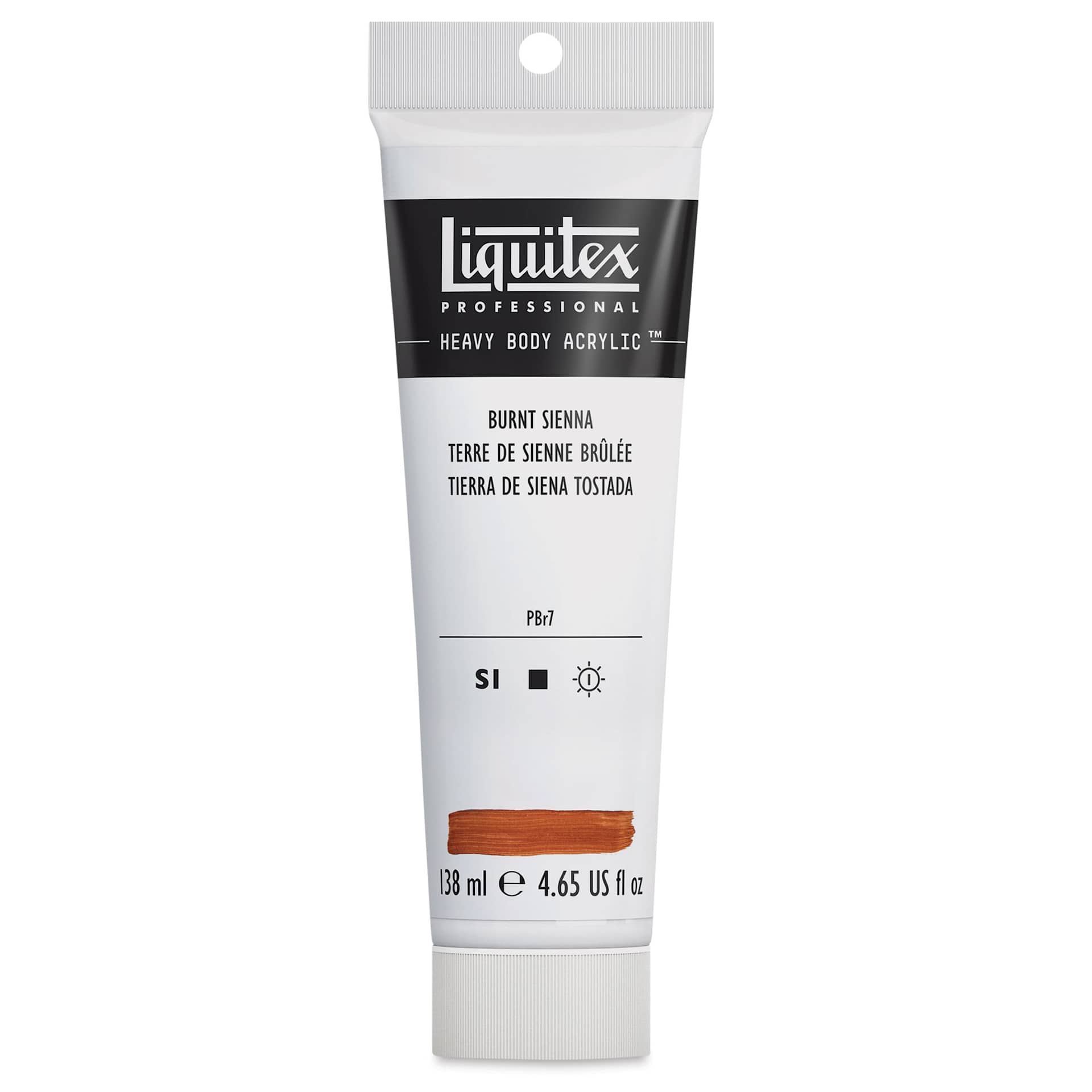 Liquitex Heavy Body Artist Acrylics - Burnt Sienna, 4.65 oz Tube