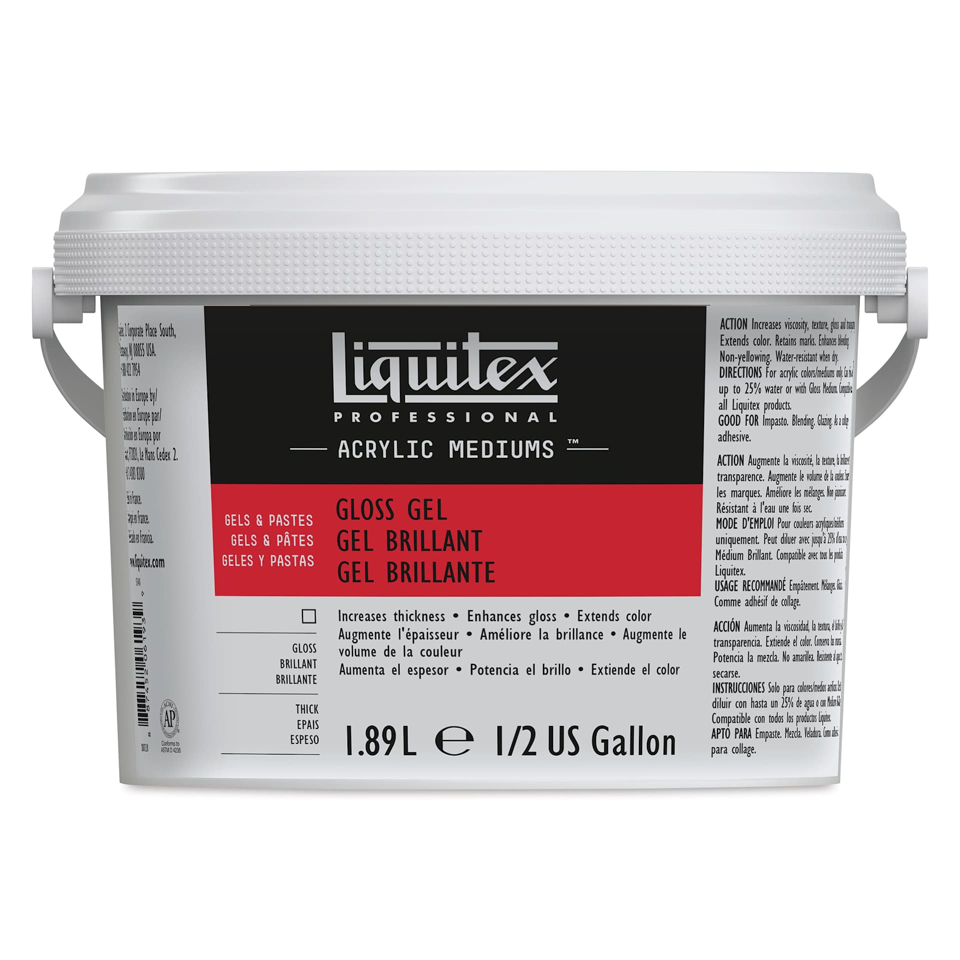 Liquitex Gel Medium - Gloss, 64 oz