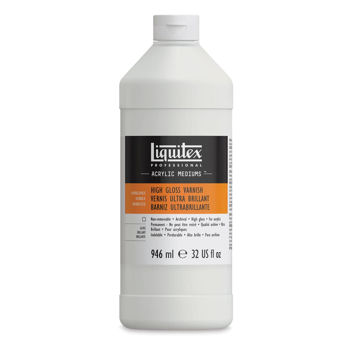 Liquitex Acrylic Varnishes - High Gloss, 32 oz bottle