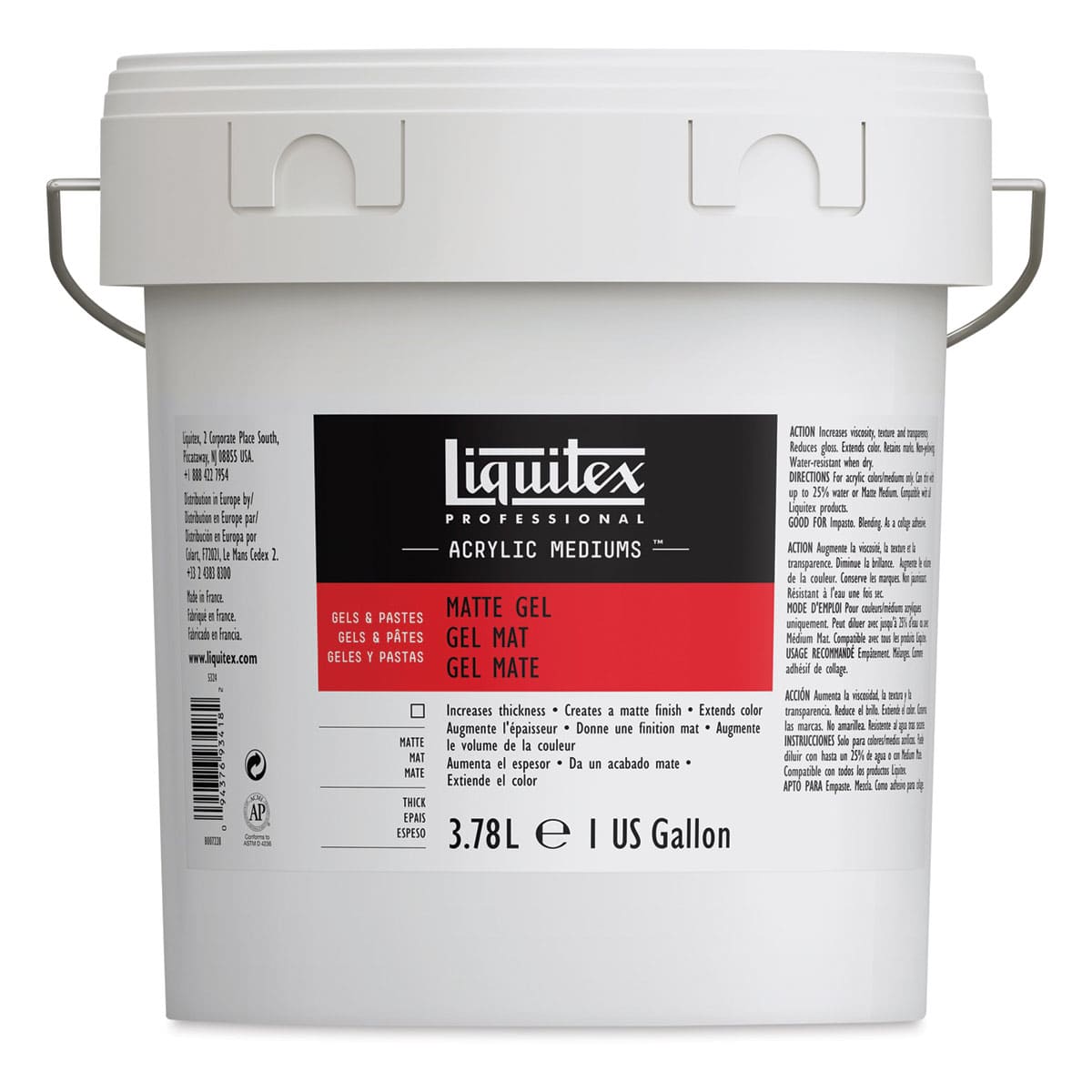 Liquitex Medium - Gel Medium, Matte, 128 oz