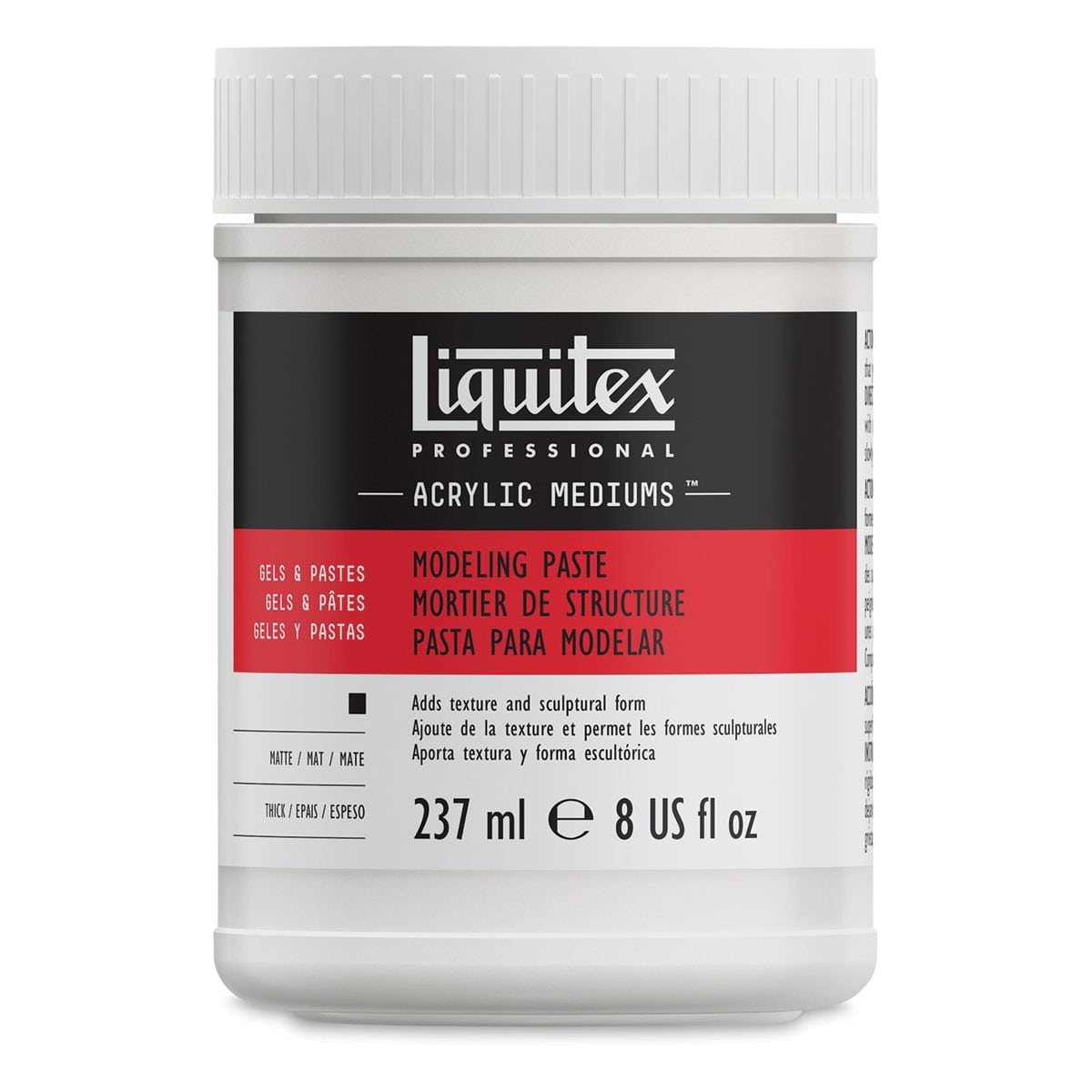 Liquitex Medium - Modeling Paste, 8 oz bottle Liquitex Medium - Modeling Paste, 8 oz bottle