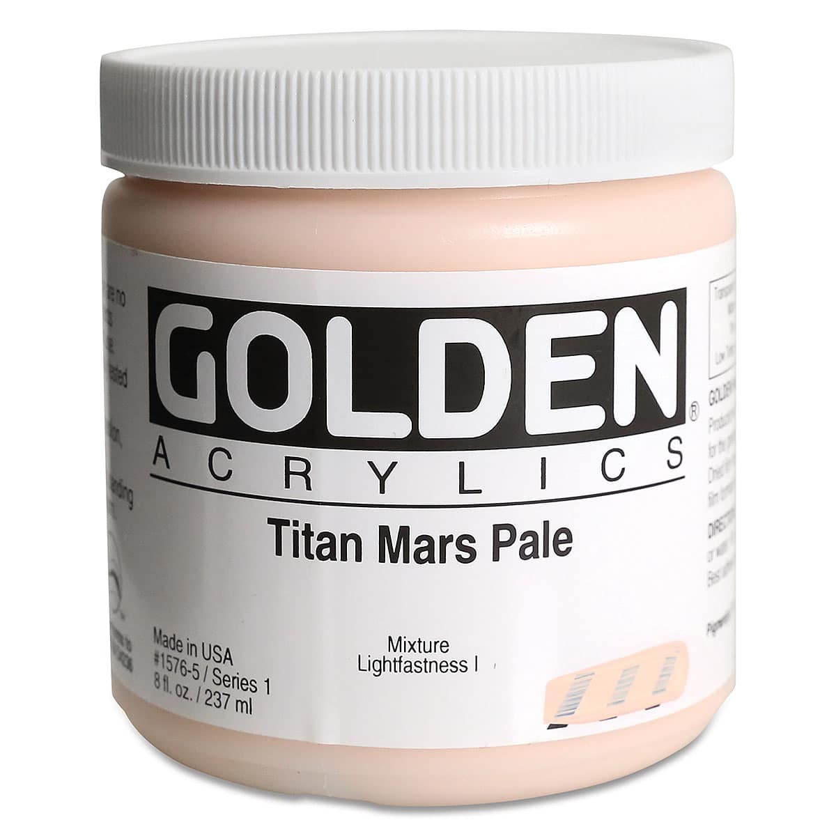 Golden Heavy Body Artist Acrylics - Titan Mars Pale, 8 oz