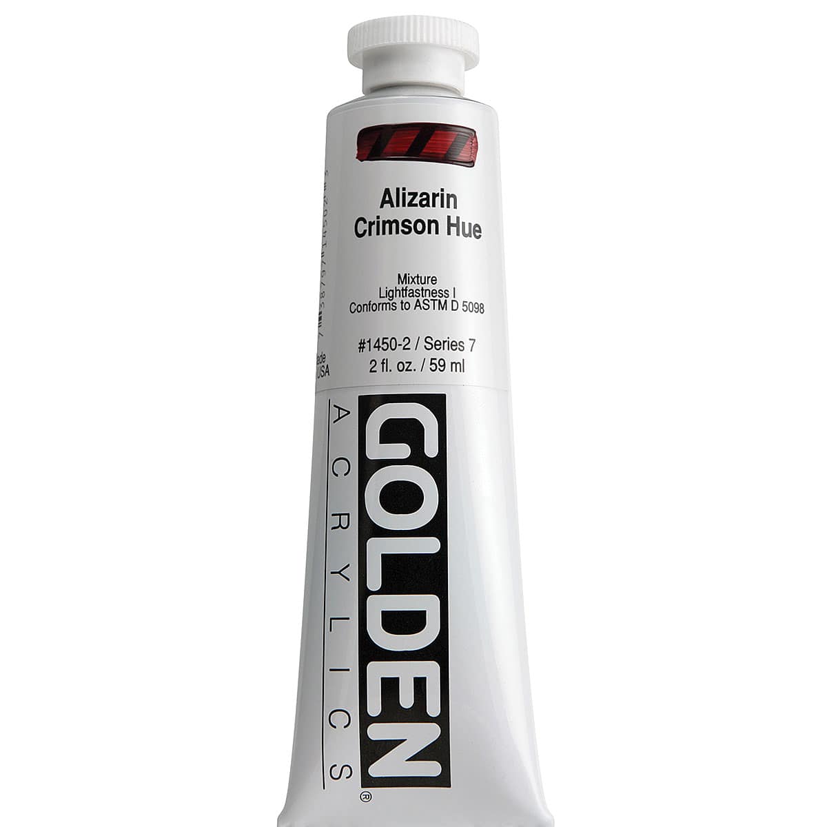 Golden Heavy Body Artist Acrylics - Alizarin Crimson Hue, 2 oz Tube
