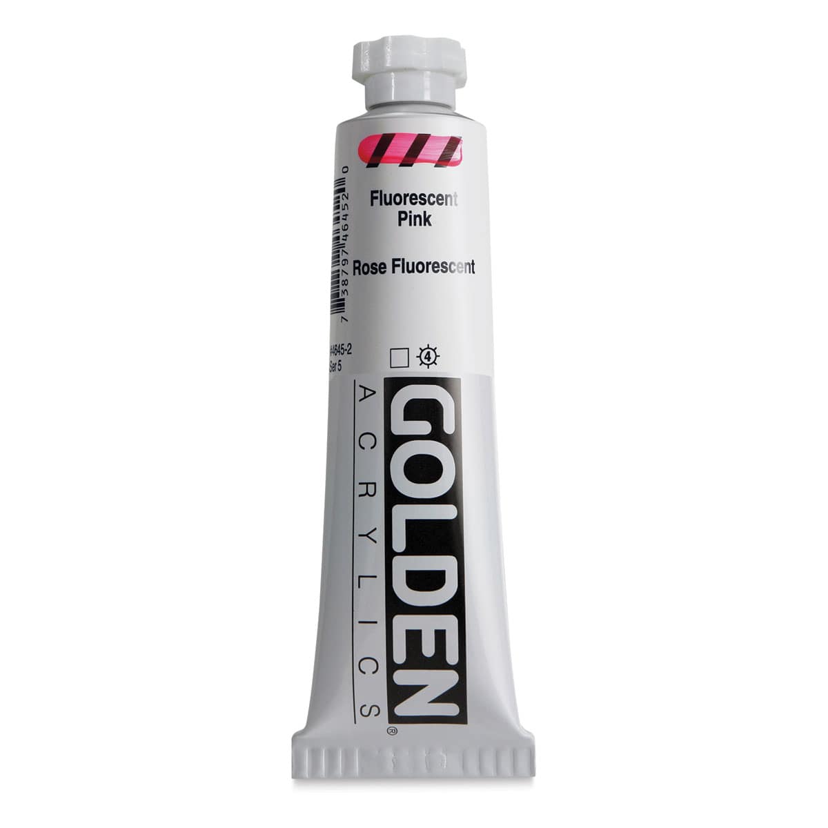 Golden Heavy Body Artist Acrylics - Fluorescent Pink, 2 oz Tube