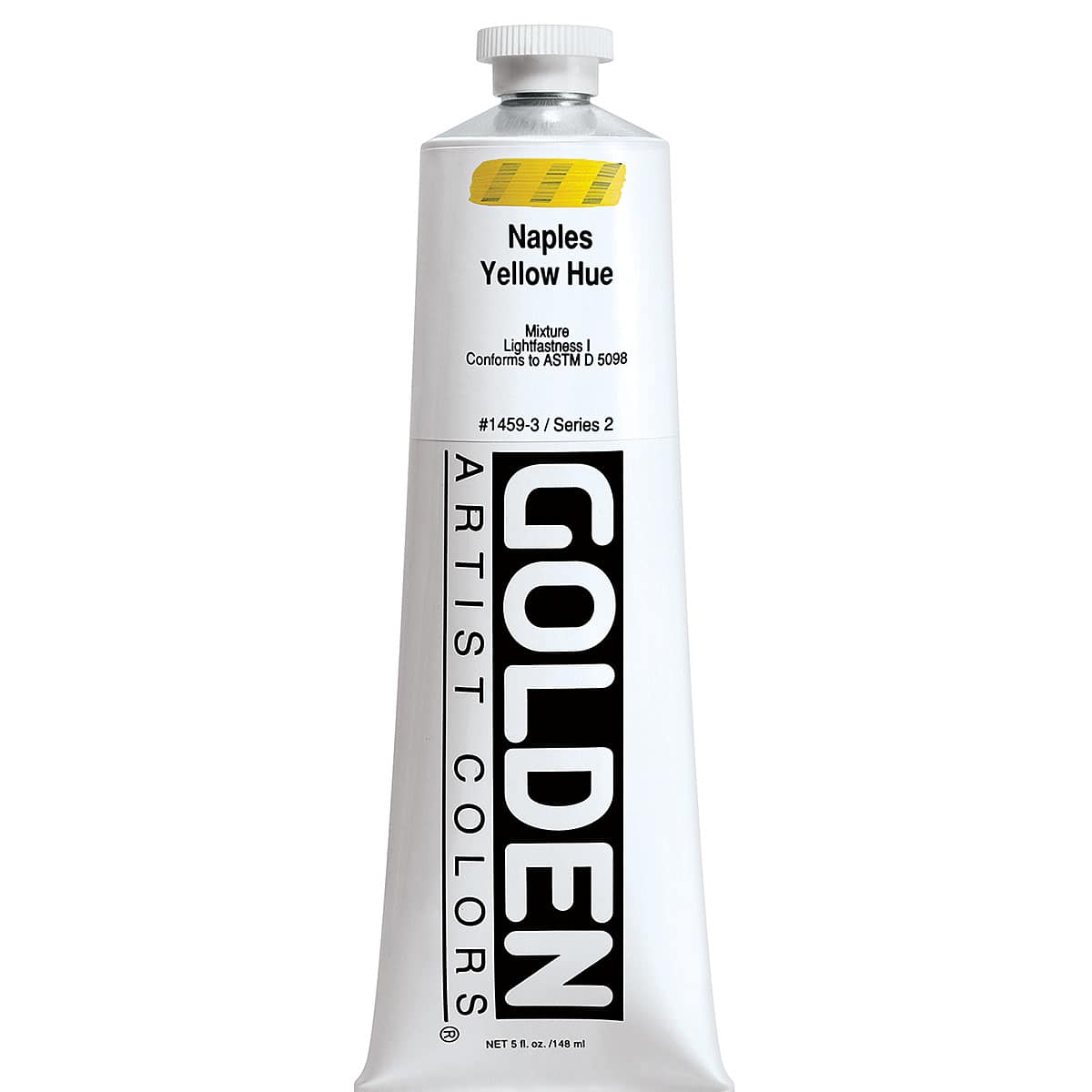 Golden Heavy Body Artist Acrylics - Naples Yellow Hue, 5 oz Tube