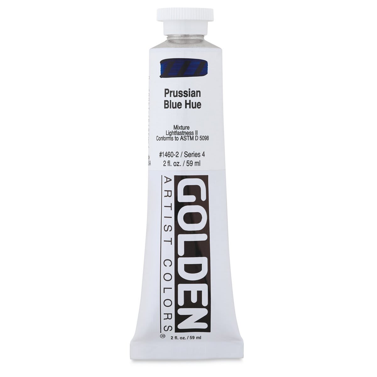 Golden Heavy Body Artist Acrylics - Prussian Blue Hue, 2 oz Tube