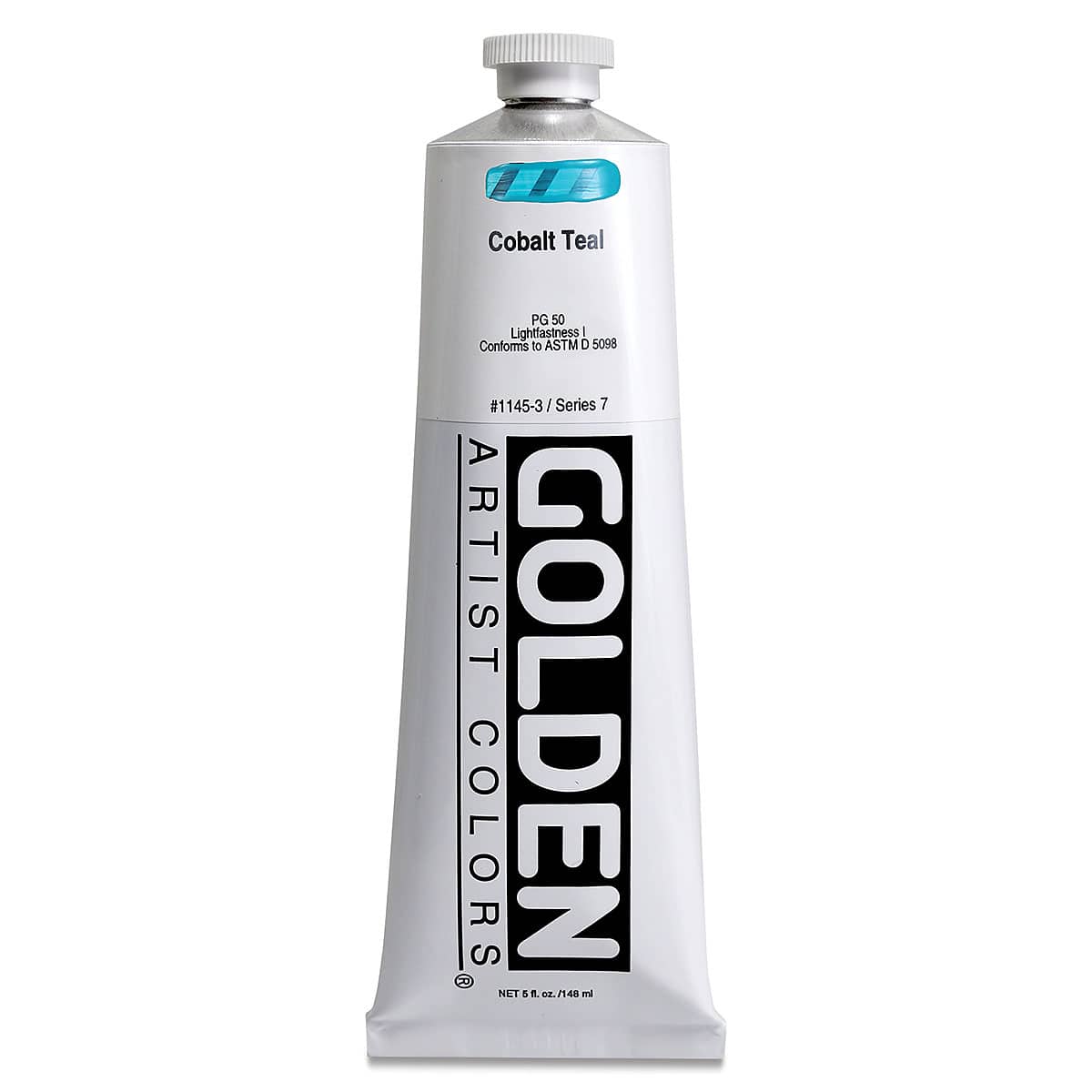Golden Heavy Body Artist Acrylics - Cobalt Teal, 5 oz