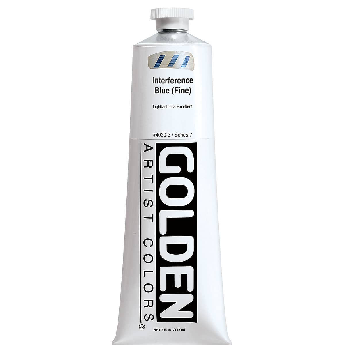 Golden Heavy Body Artist Acrylics - Interference Blue, 5 oz tube